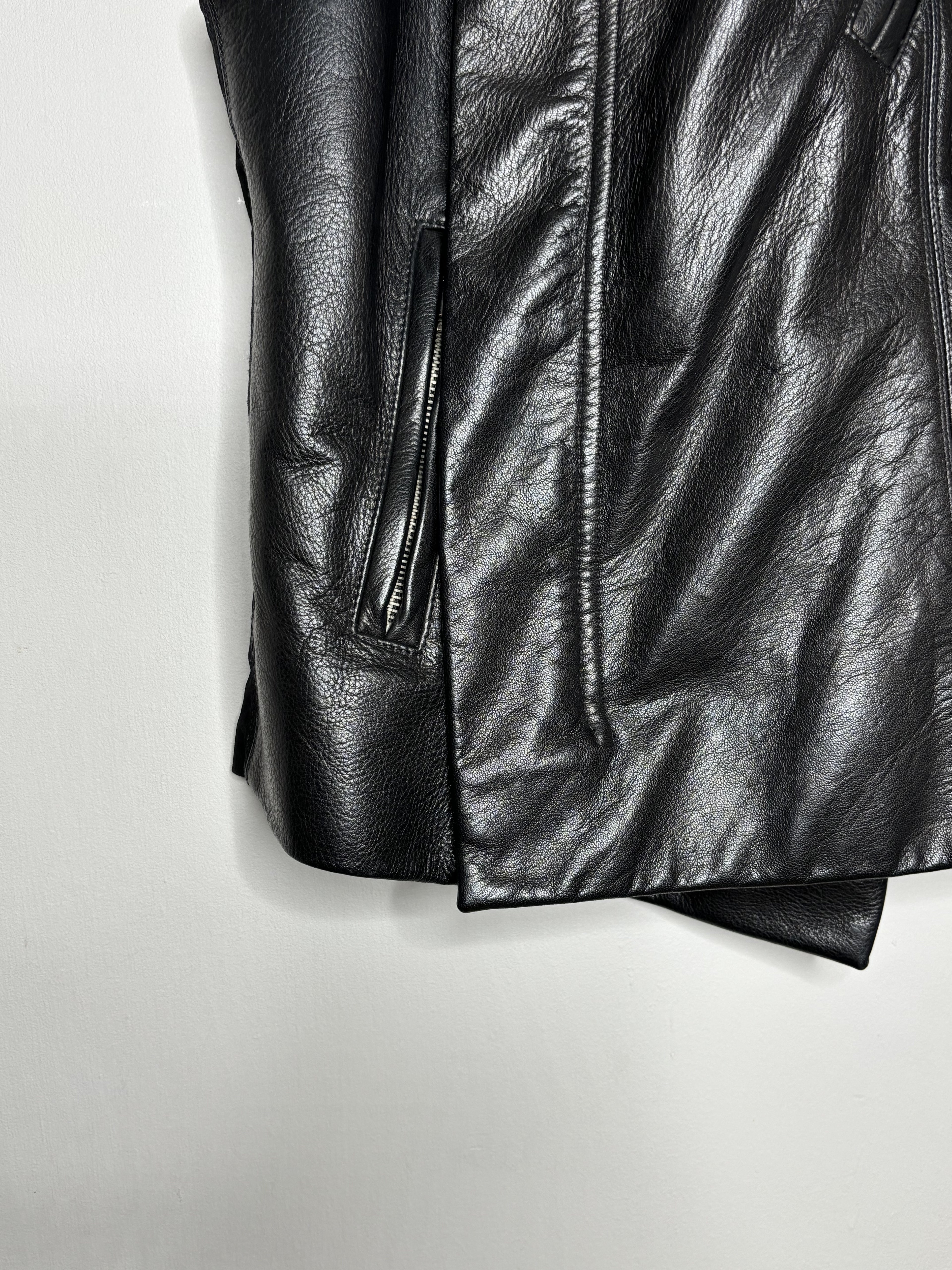 Rick Owens F/W'2017 High Neck Leather Vest