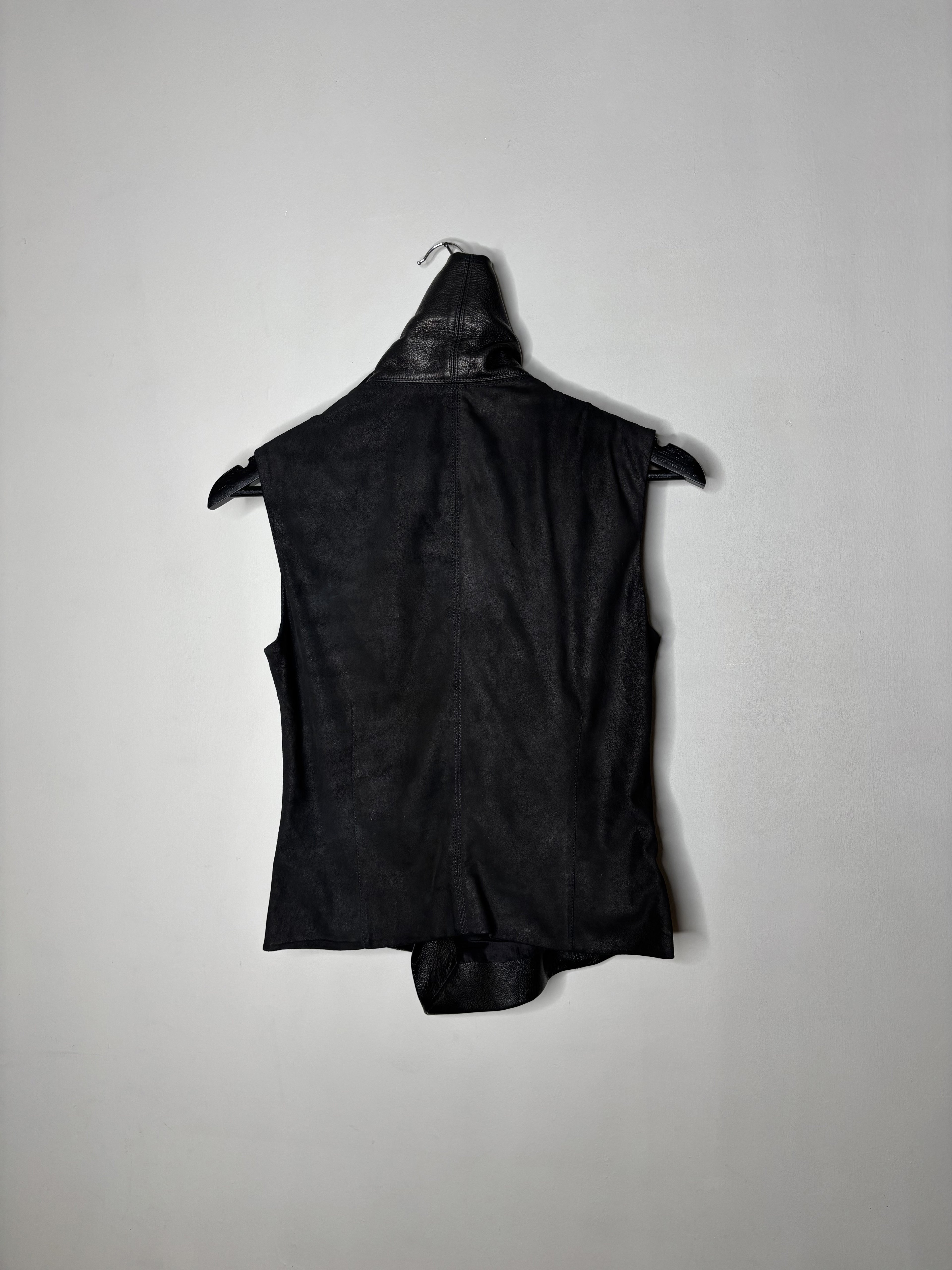 Rick Owens F/W'2017 High Neck Leather Vest