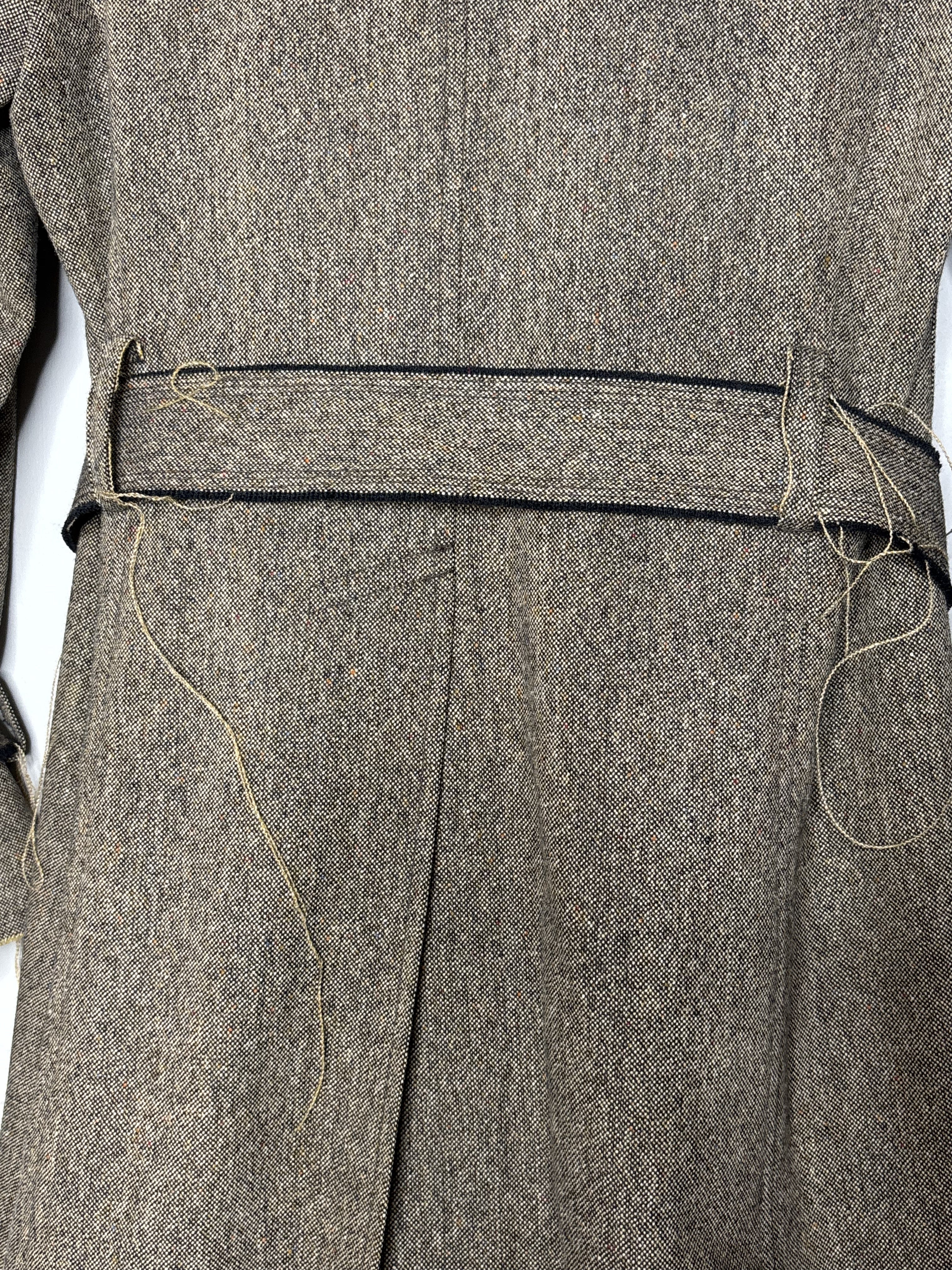 Junya Watanabe F/W'2004 Distressed Brown Double Breasted Trench Coat