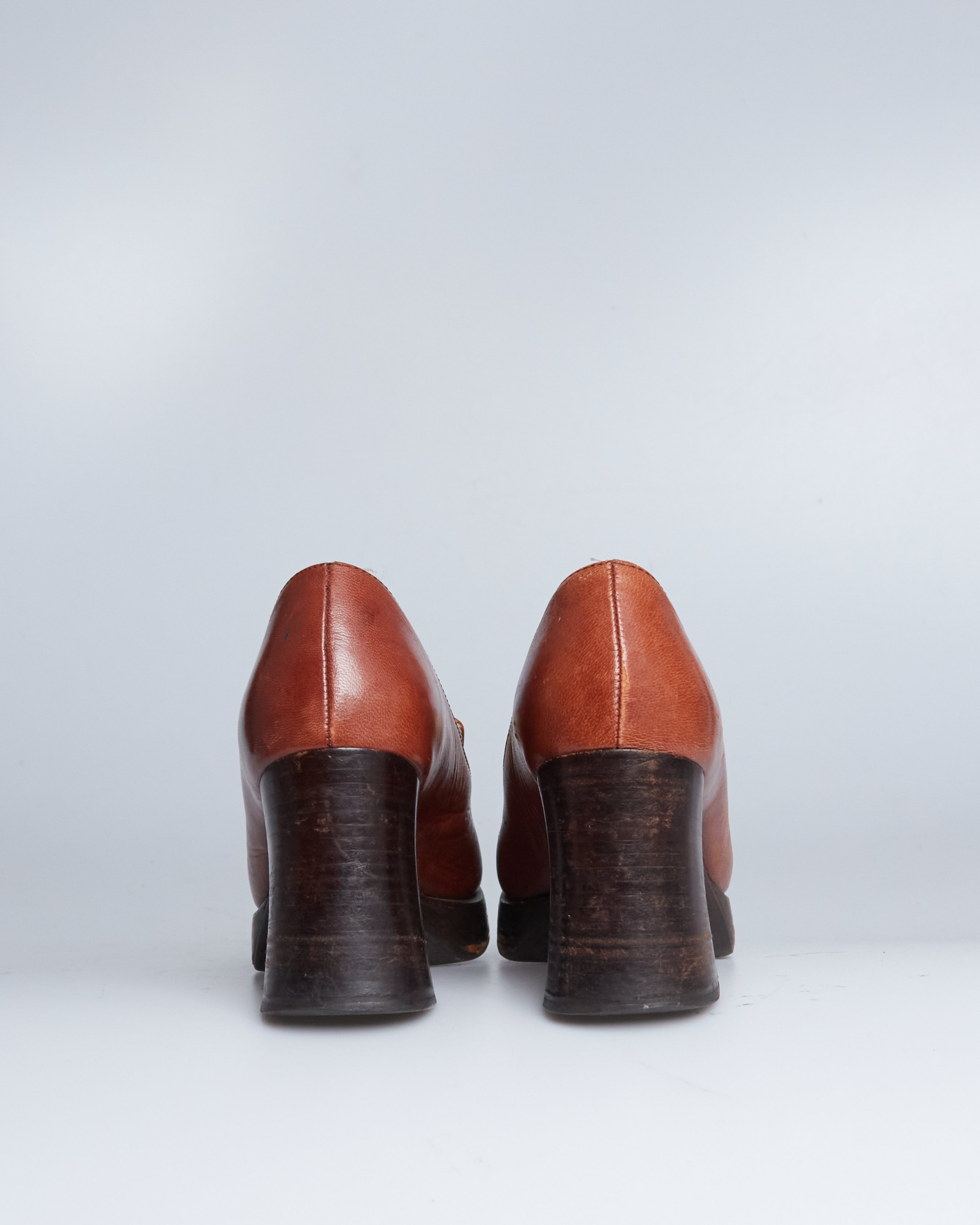 Miu Miu leather penny loafers