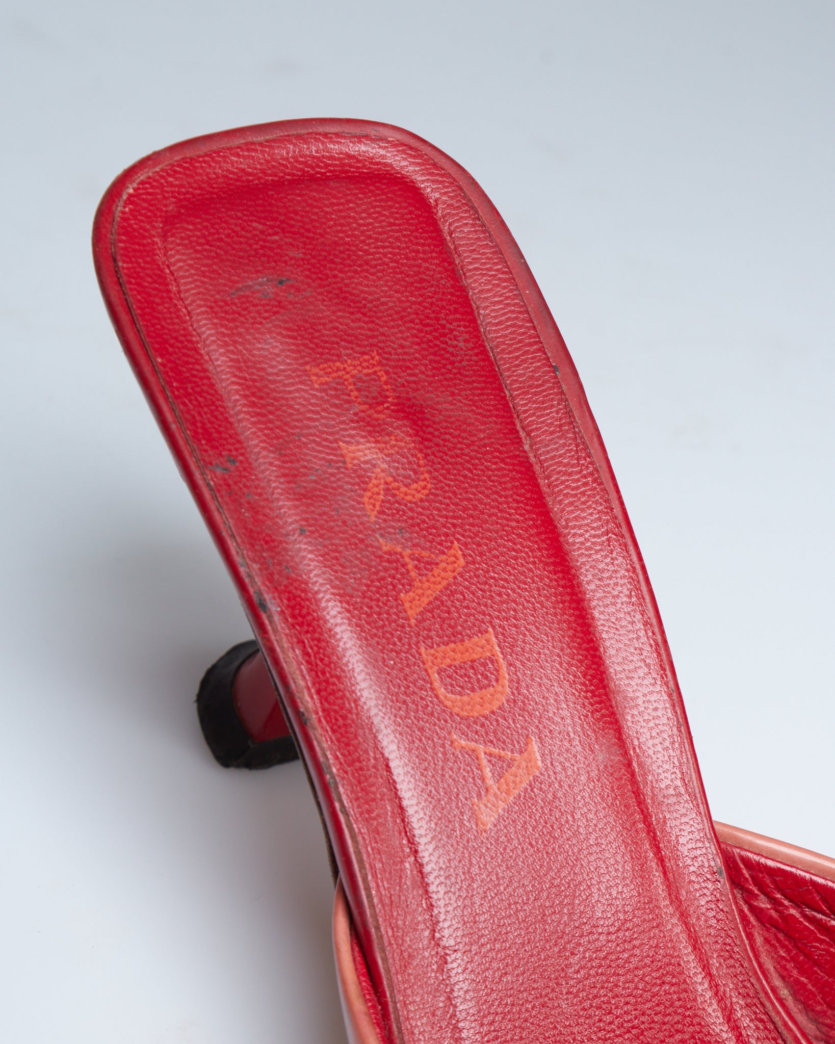 Prada patent tassel mules