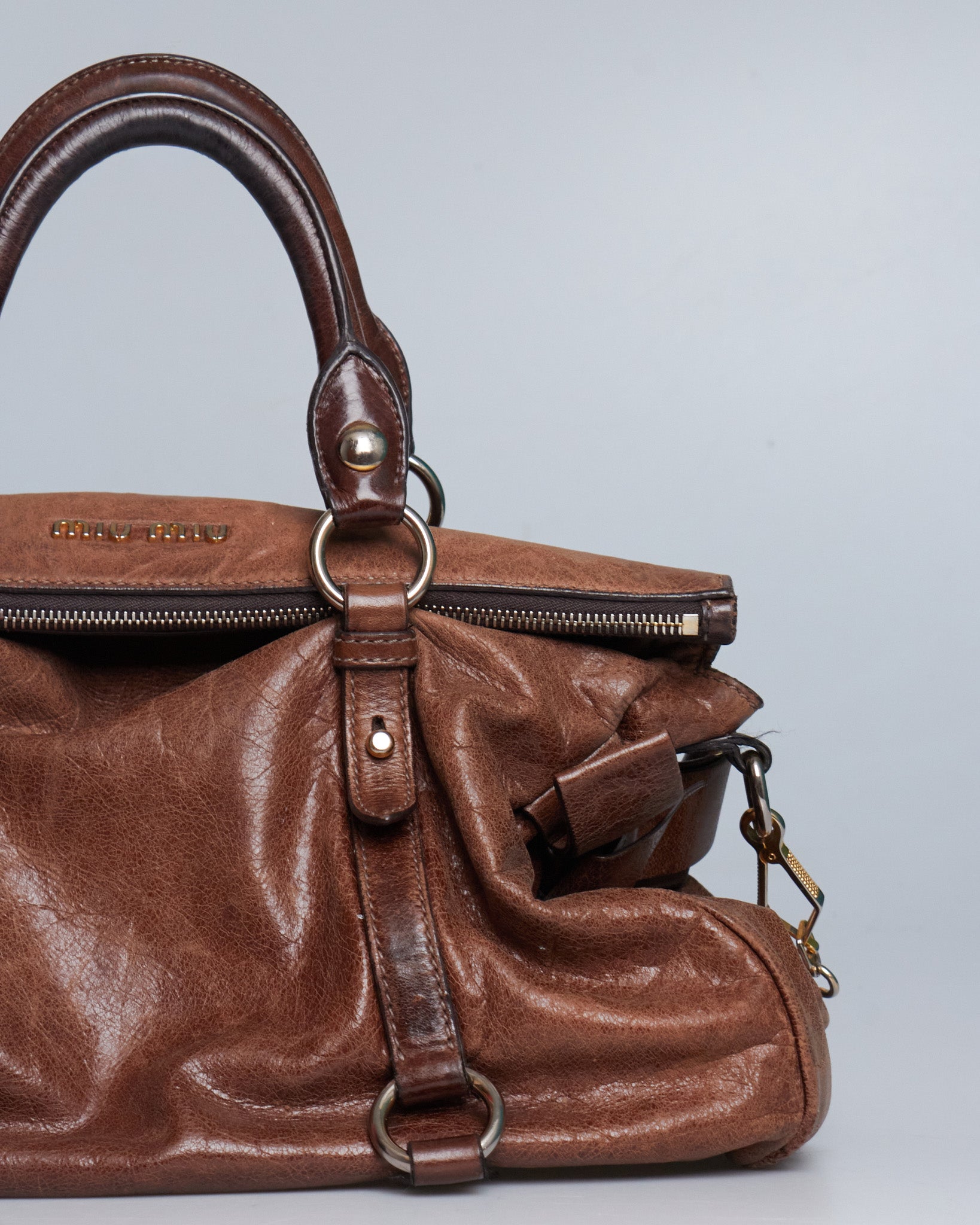 Miu Miu Vitello Lux Bow