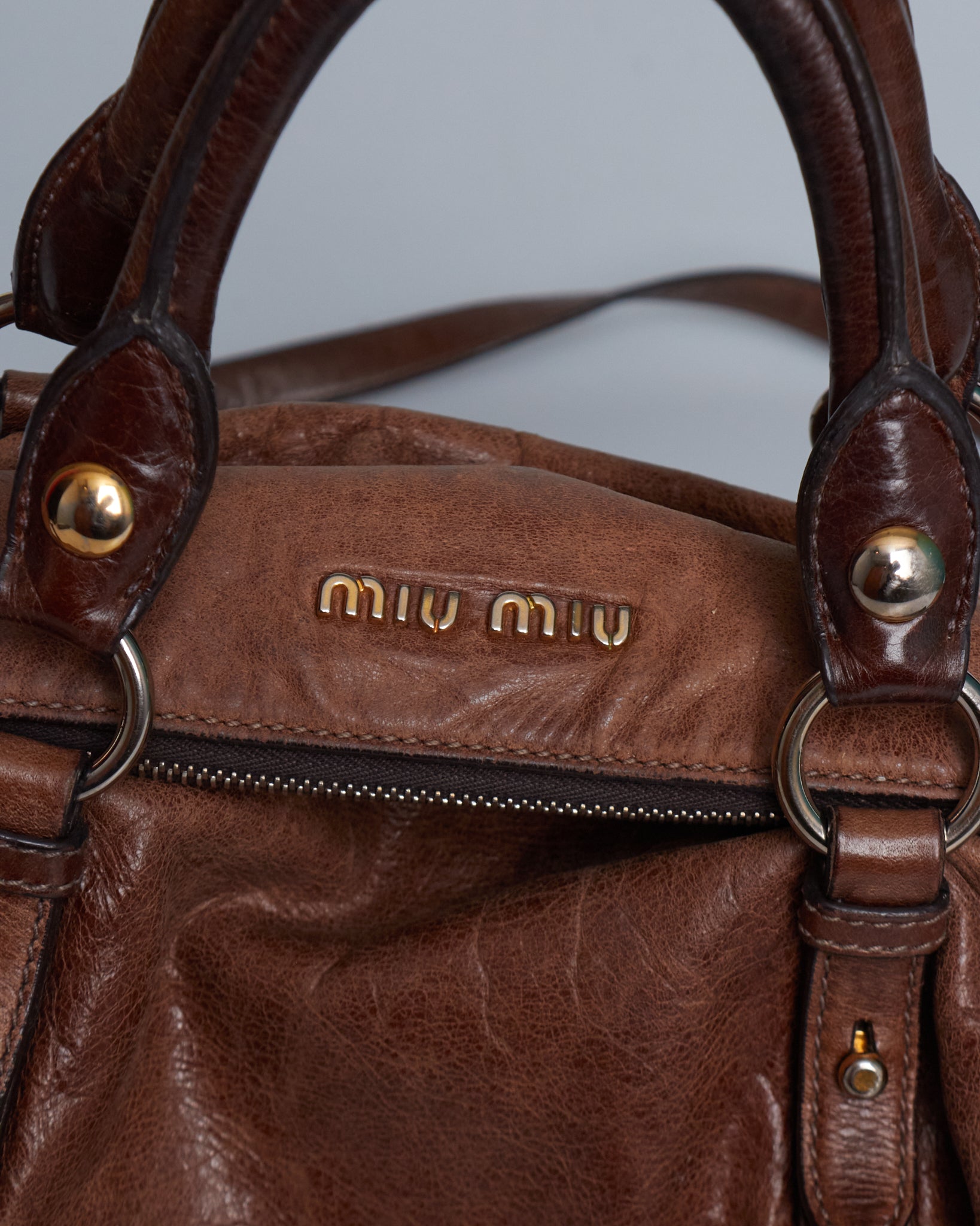 Miu Miu Vitello Lux Bow