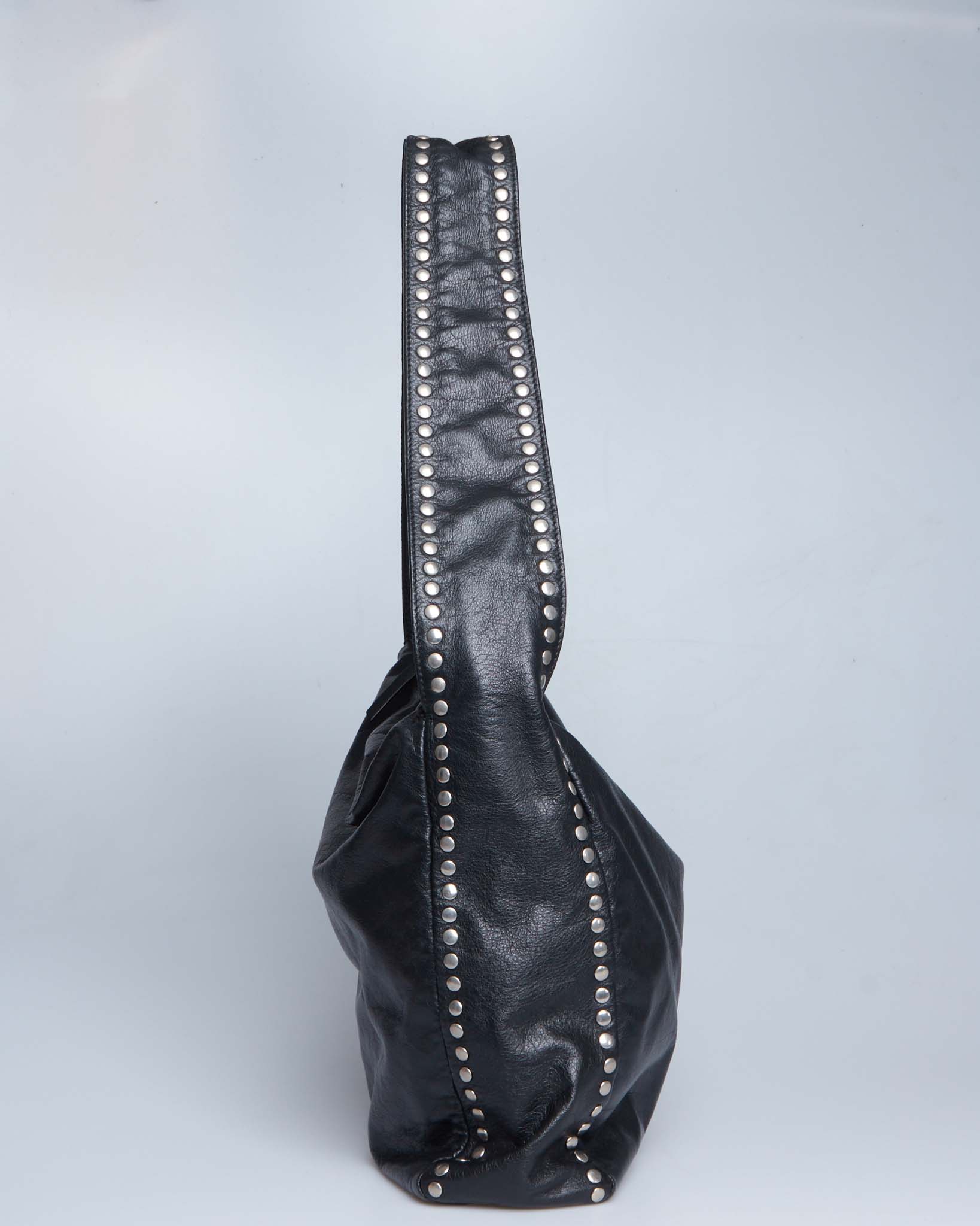 Miu Miu Studded Leather Hobo