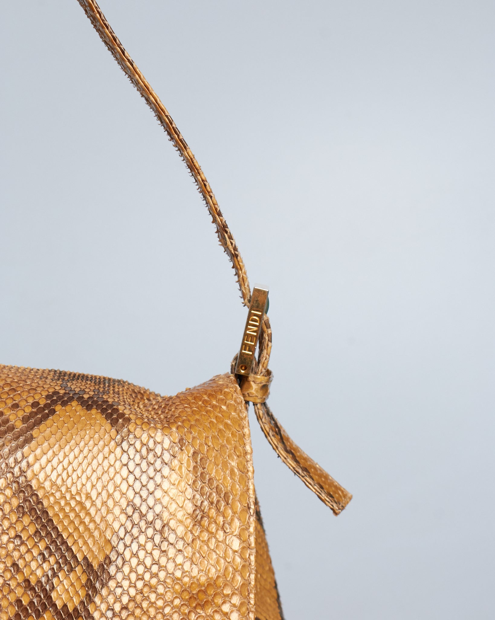 Fendi Mamma Baguette Python