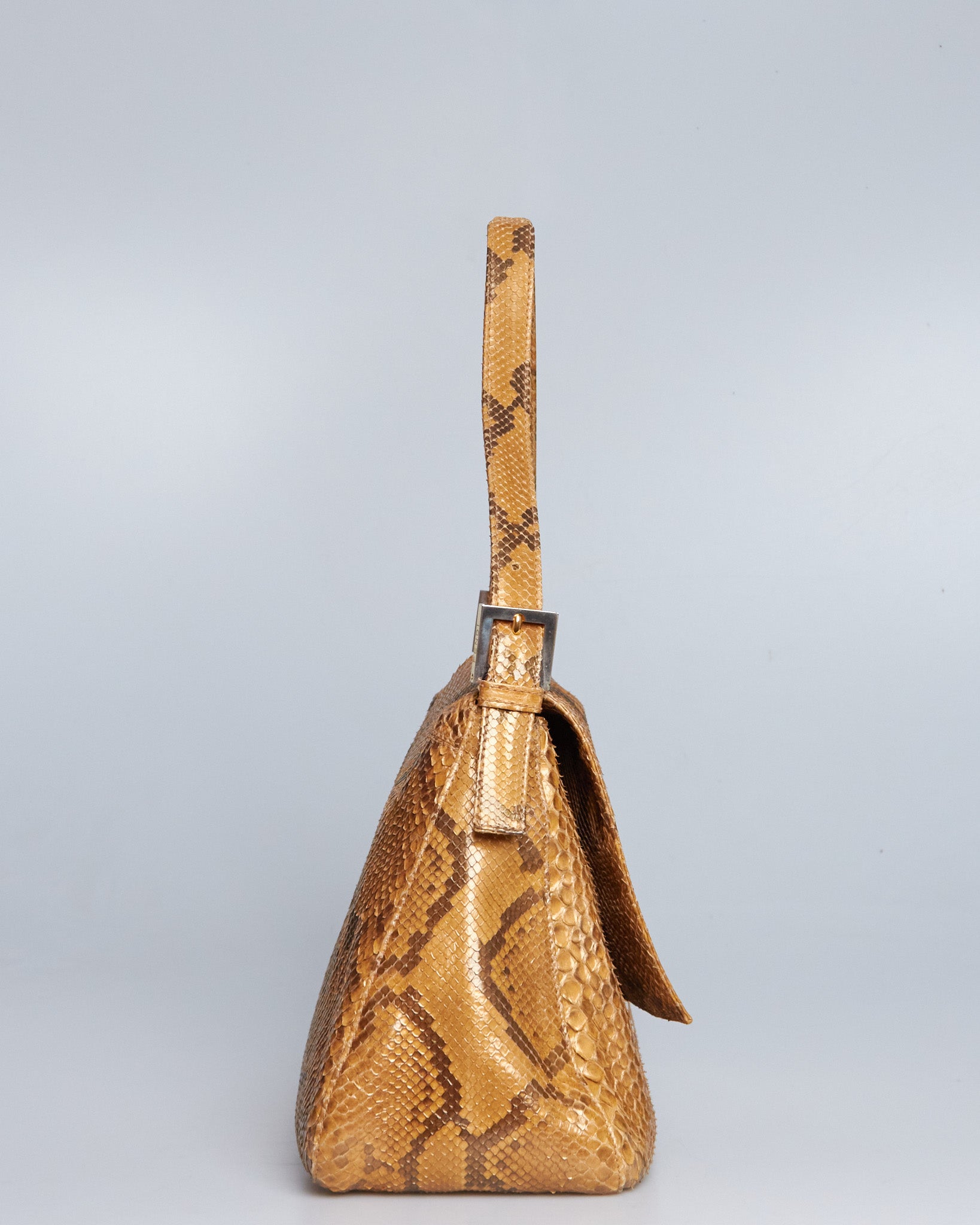 Fendi Mamma Baguette Python