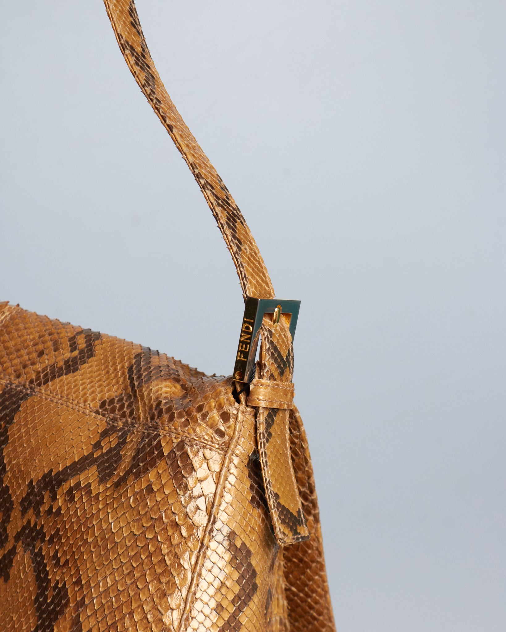 Fendi Mamma Baguette Python