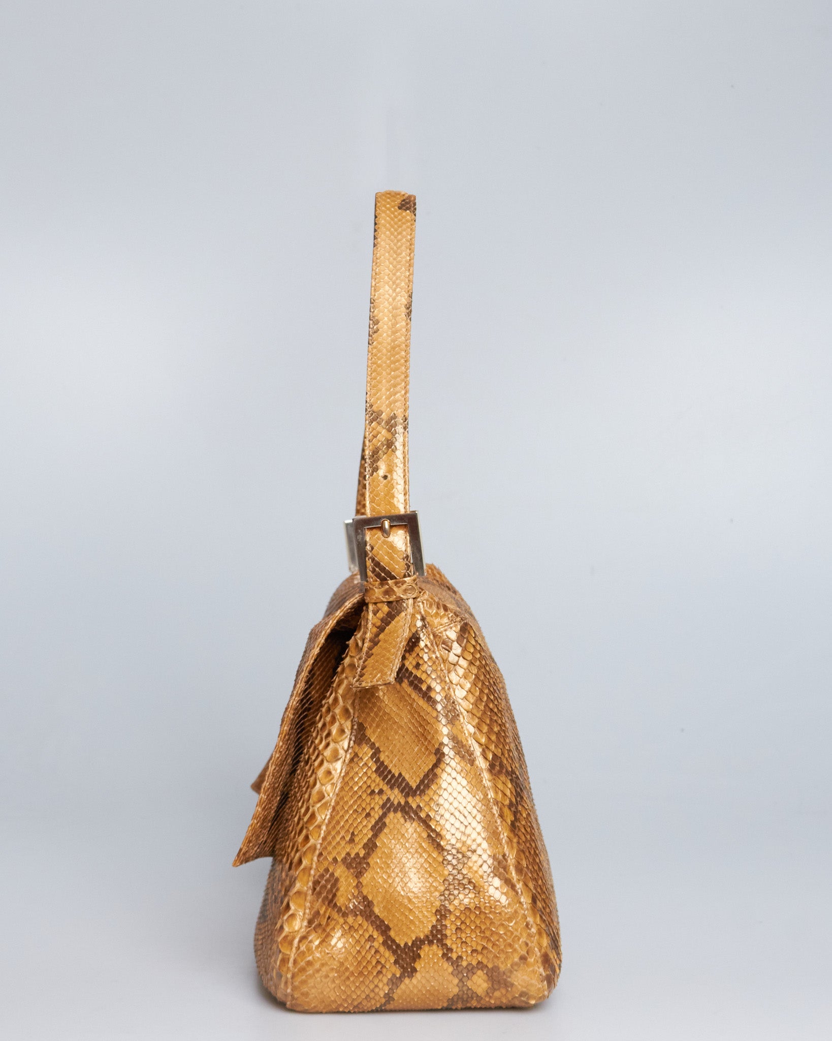 Fendi Mamma Baguette Python