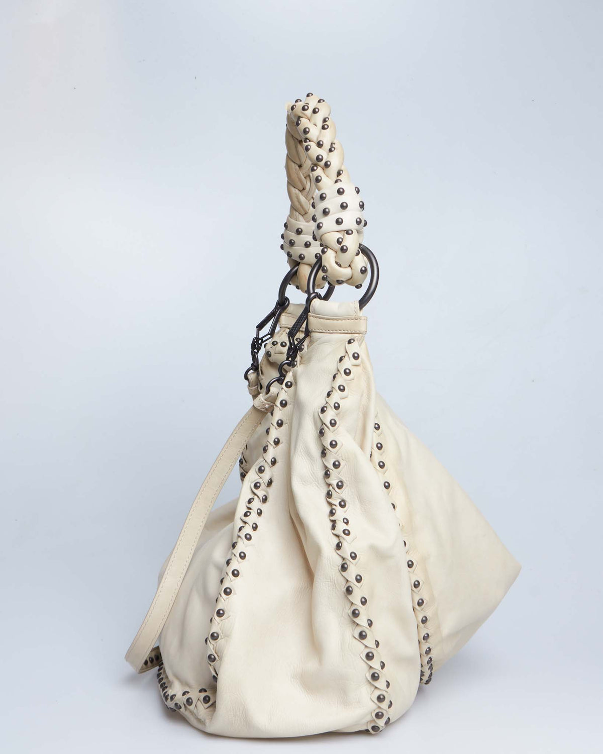 Bottega Veneta Studded Leather Hobo