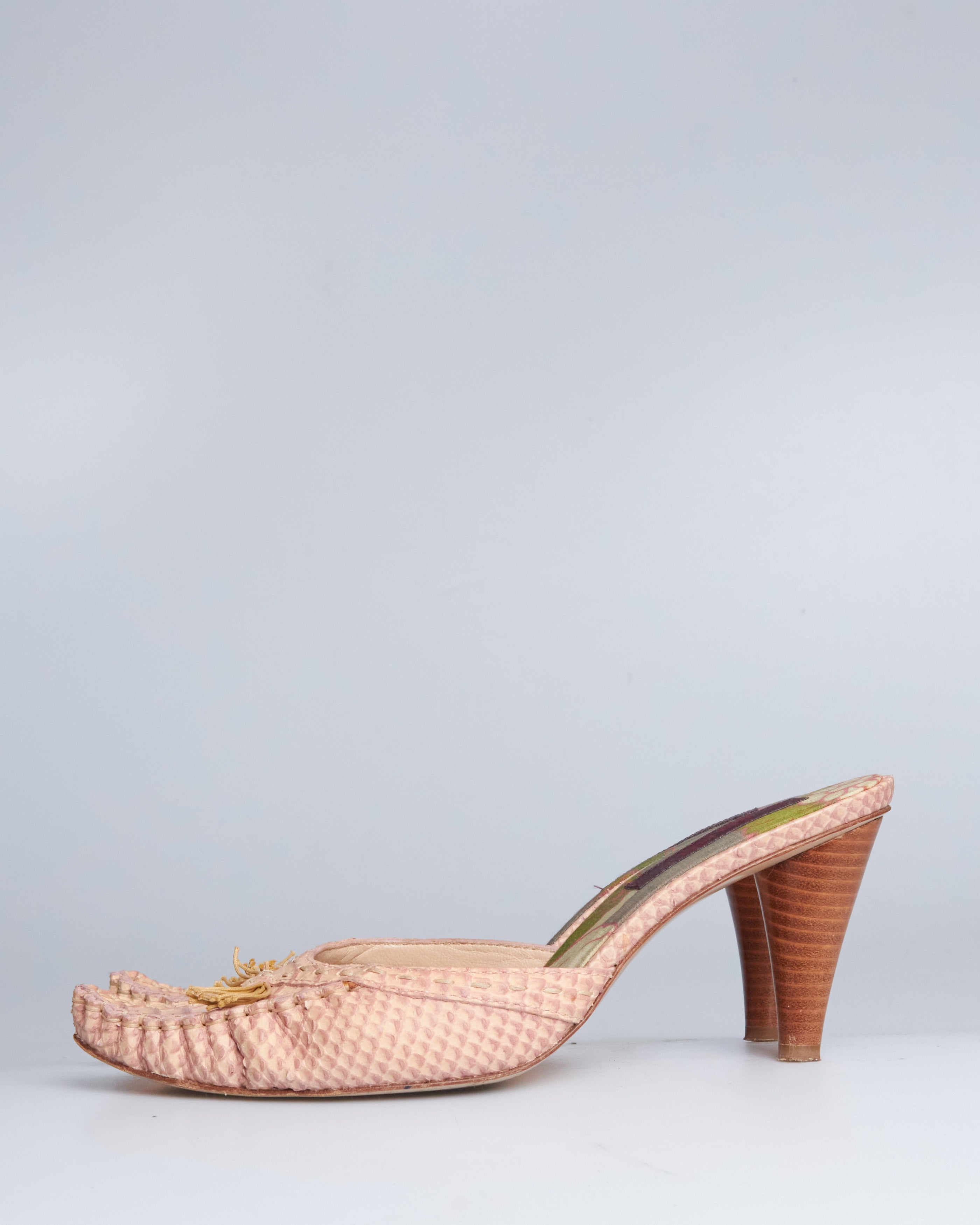 Kenzo leather floral mules