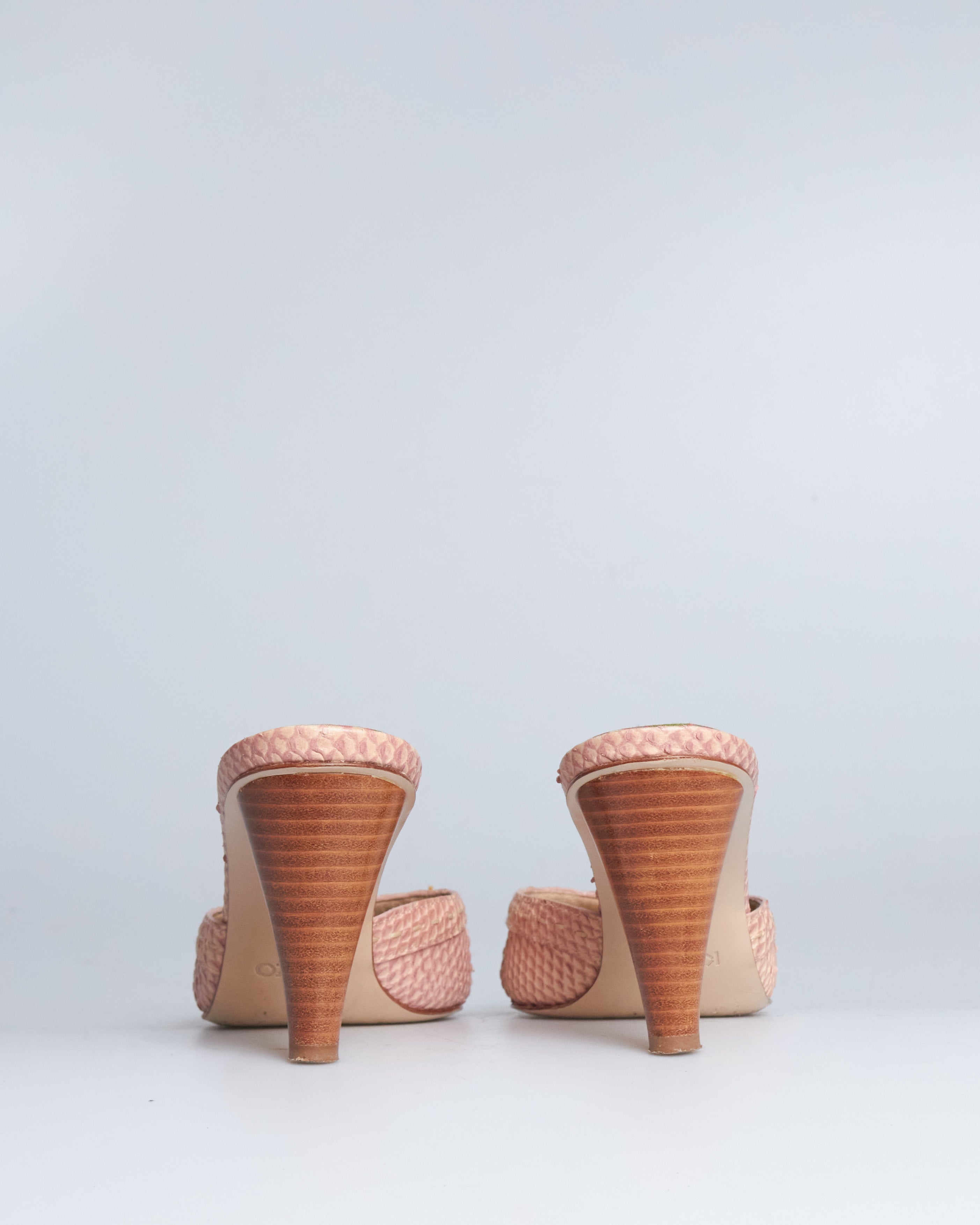 Kenzo leather floral mules