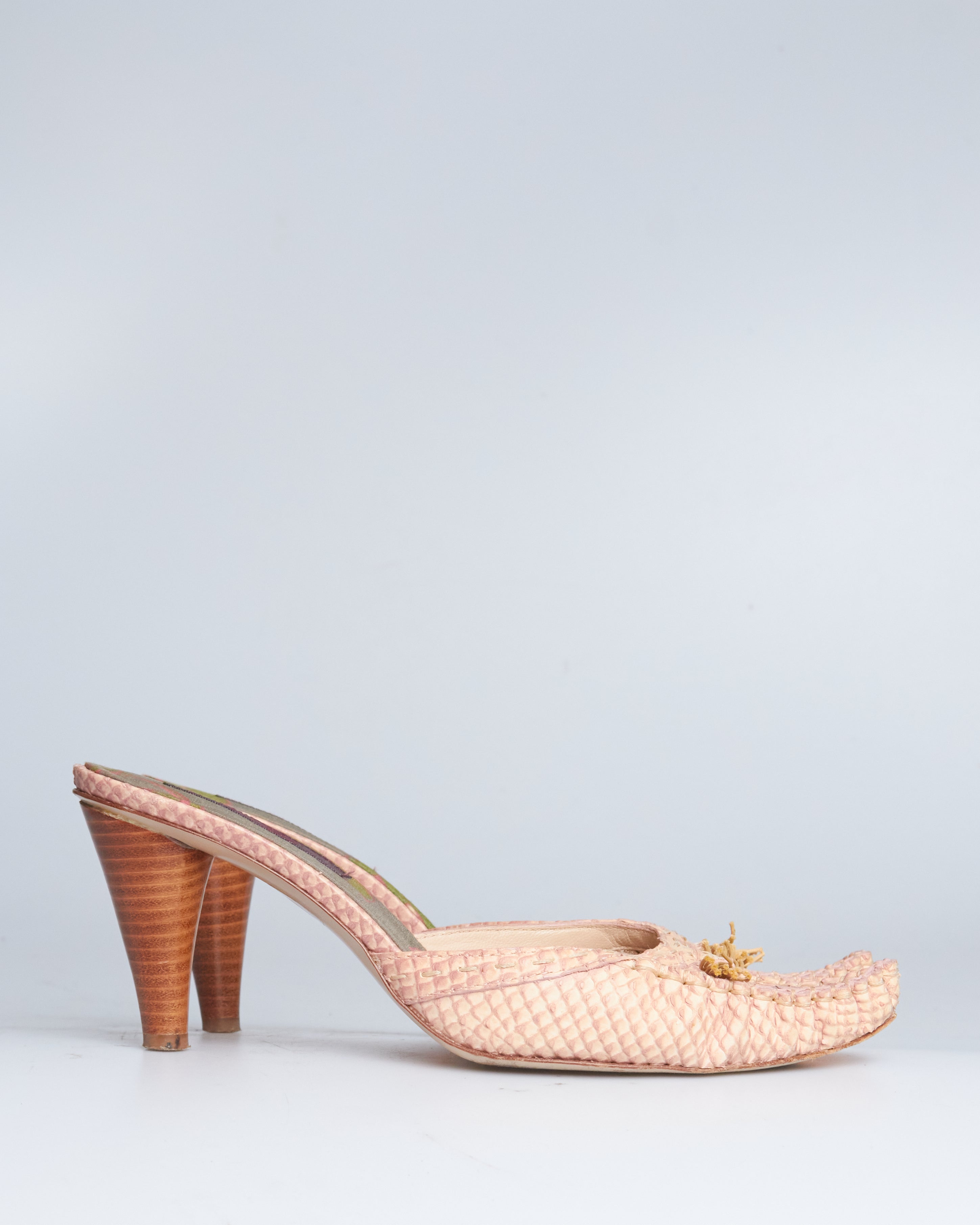 Kenzo leather floral mules