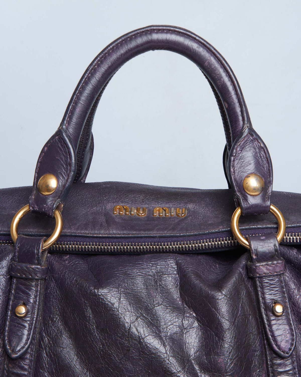 Miu Miu Vitello Lux Bow