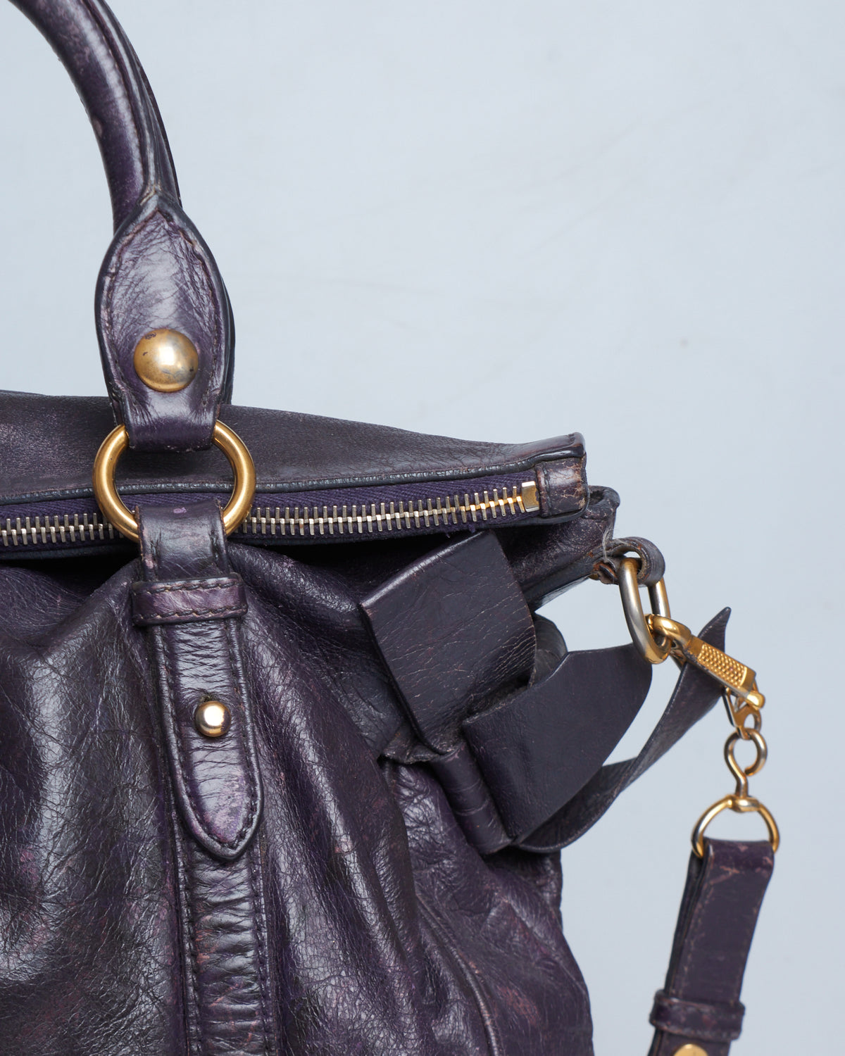 Miu Miu Vitello Lux Bow