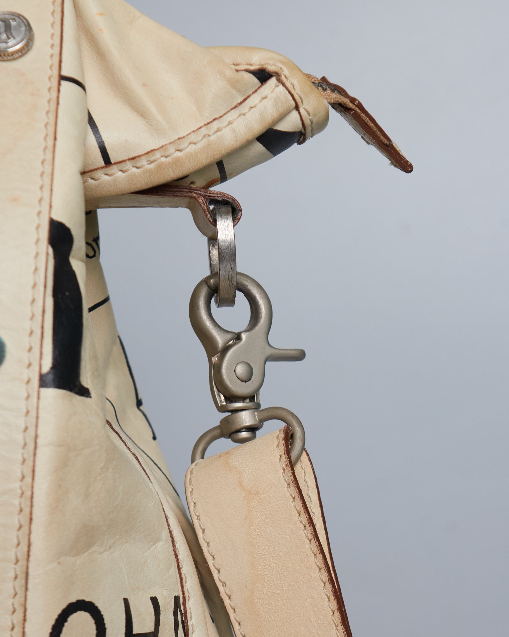 John Galliano Newspaper Print Bag
