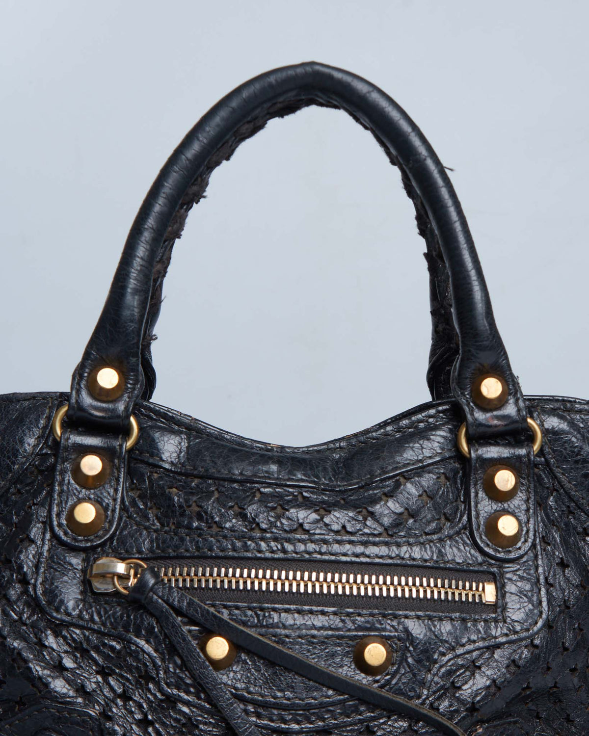 Balenciaga Perforated Mini City bag