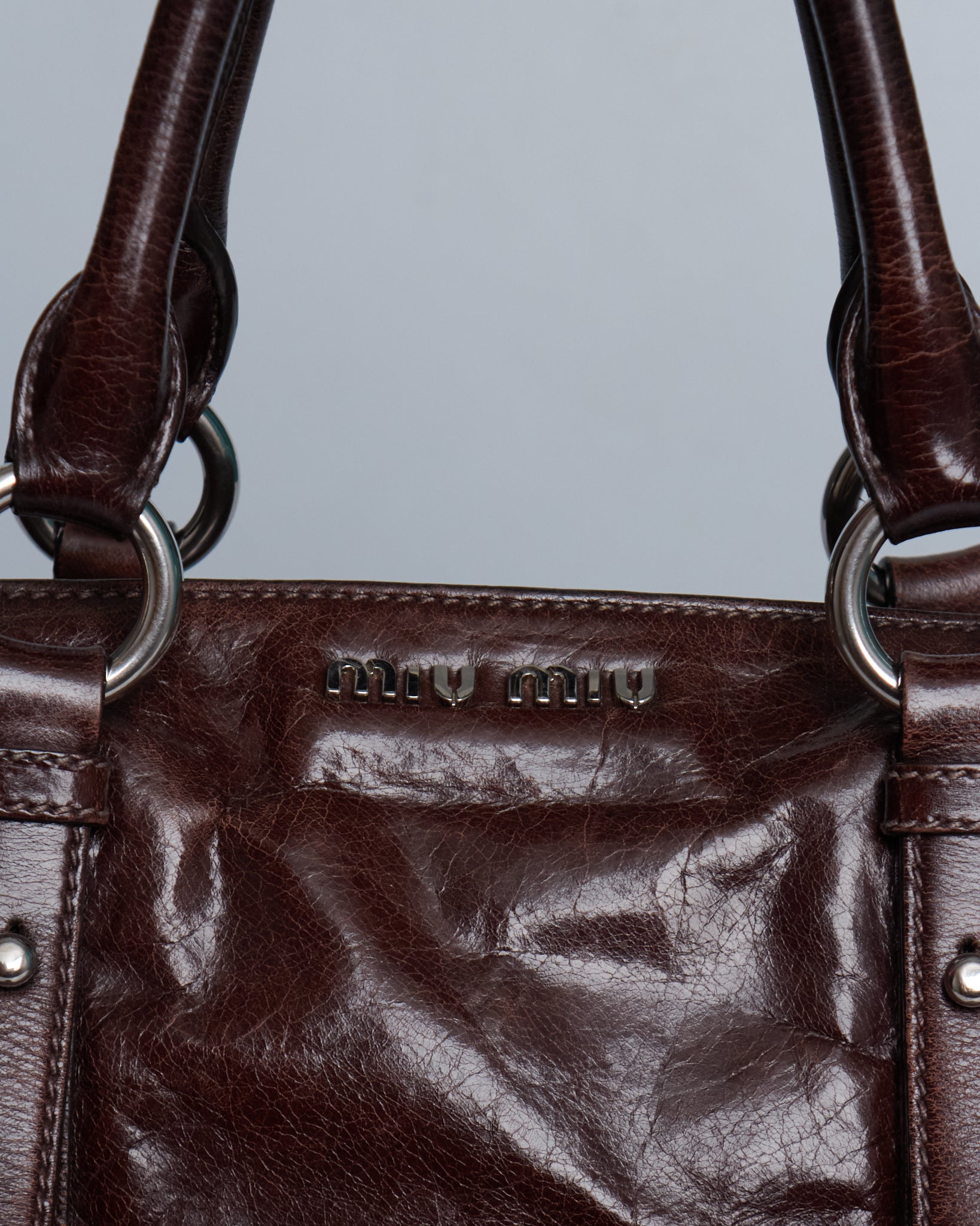 Miu Miu Vitello Lux Bow Tote