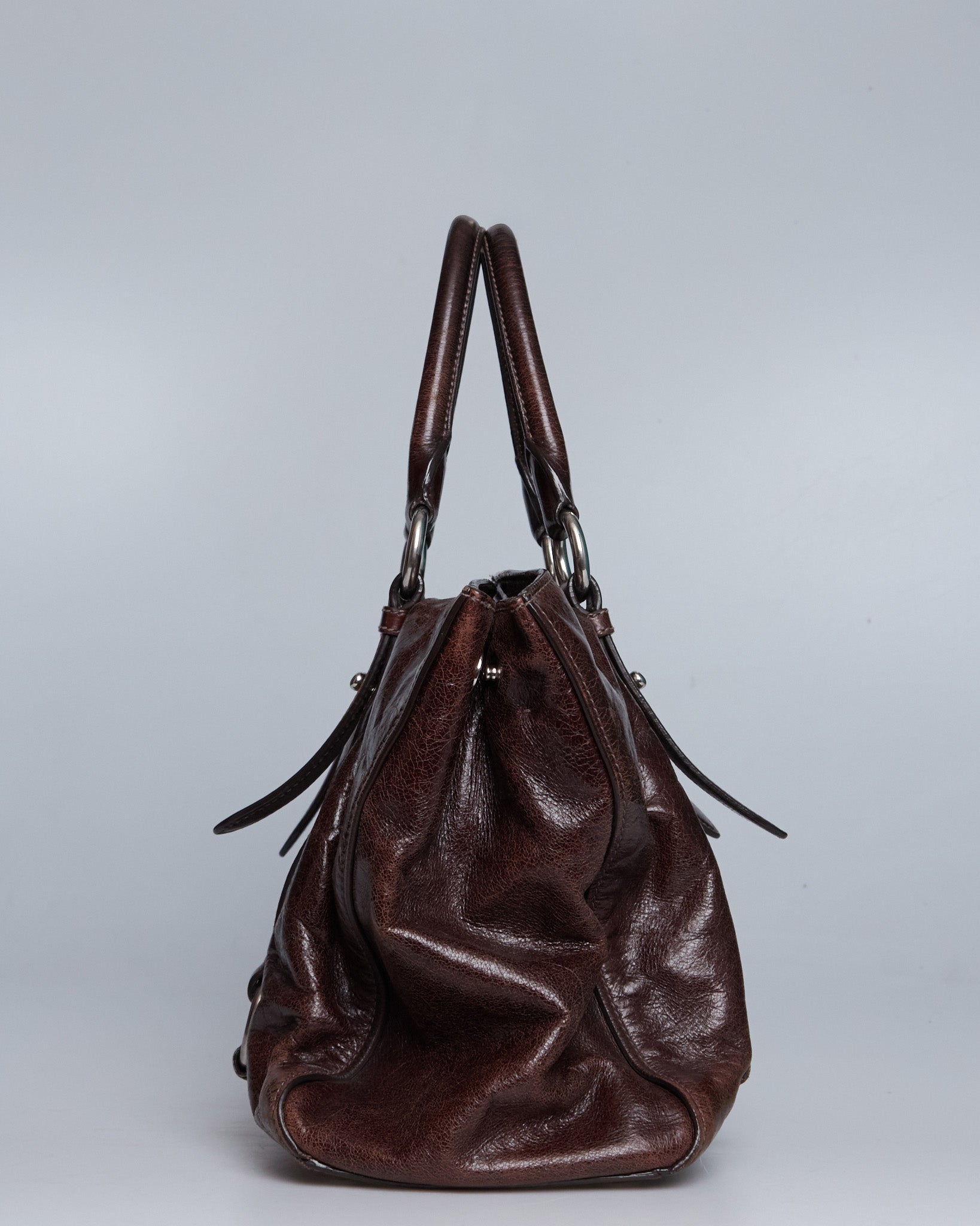 Miu Miu Vitello Lux Bow Tote