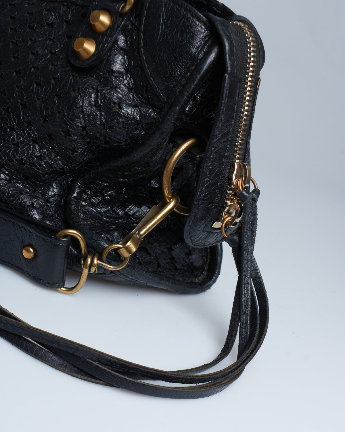 Balenciaga Perforated Mini City bag