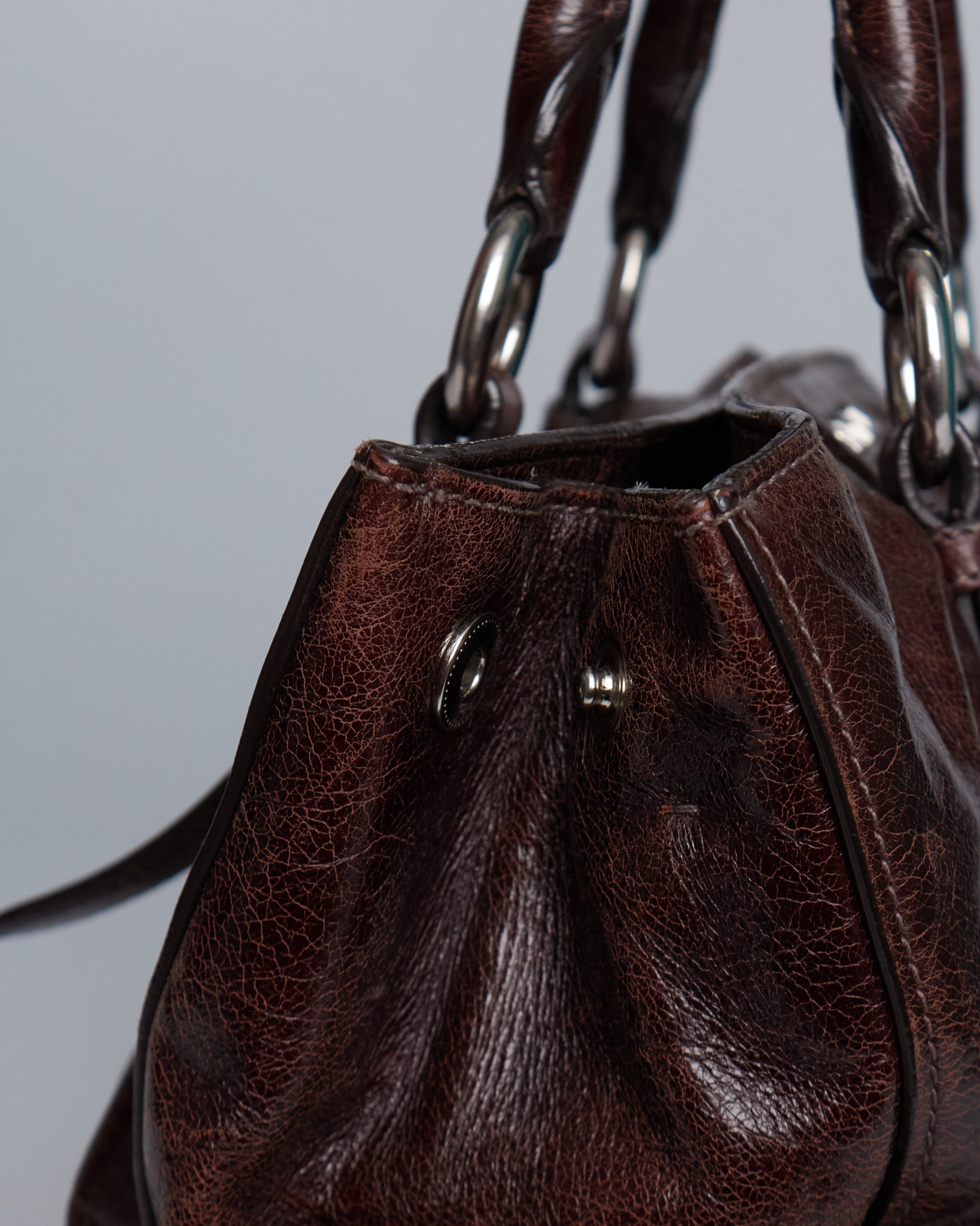 Miu Miu Vitello Lux Bow Tote