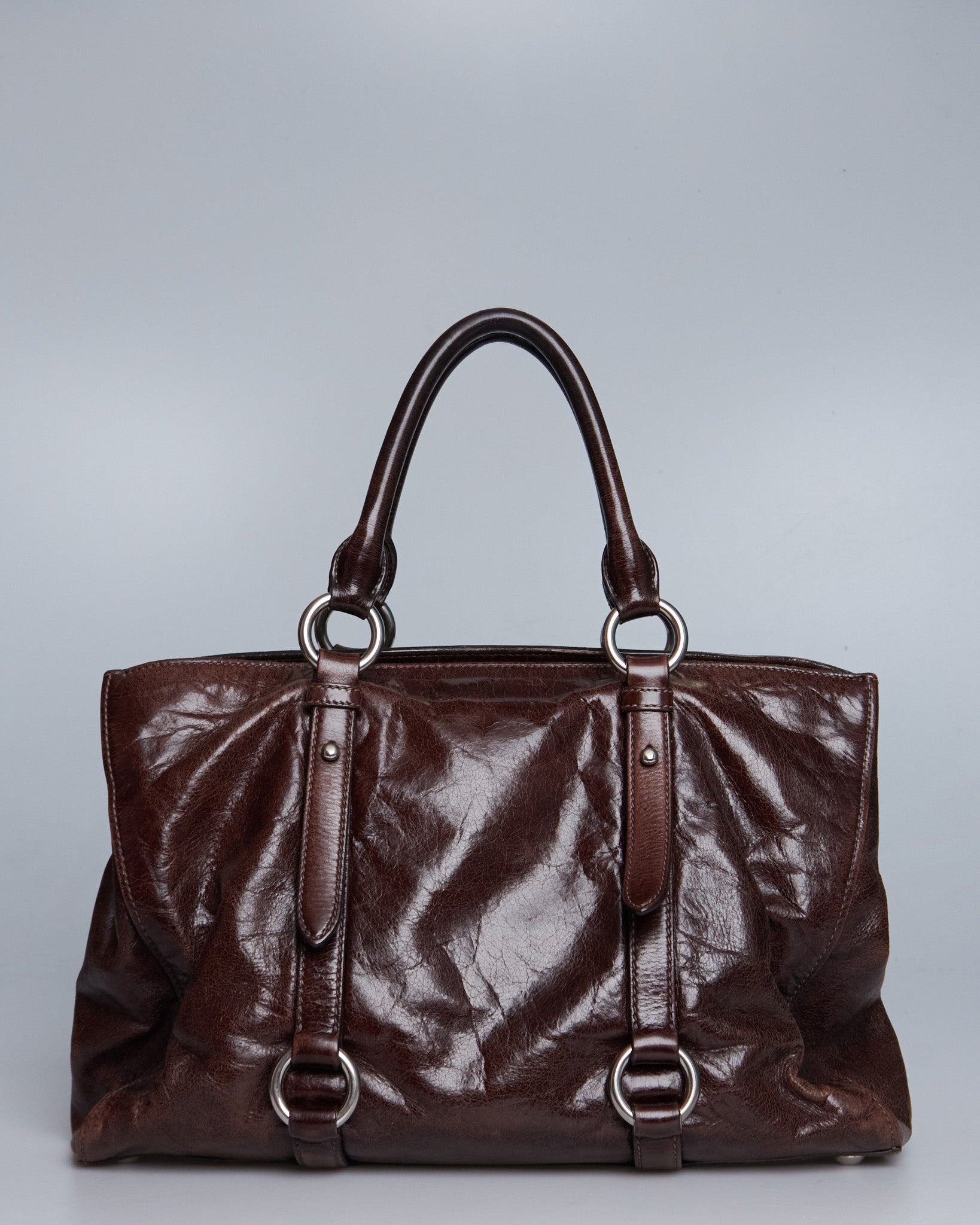 Miu Miu Vitello Lux Bow Tote