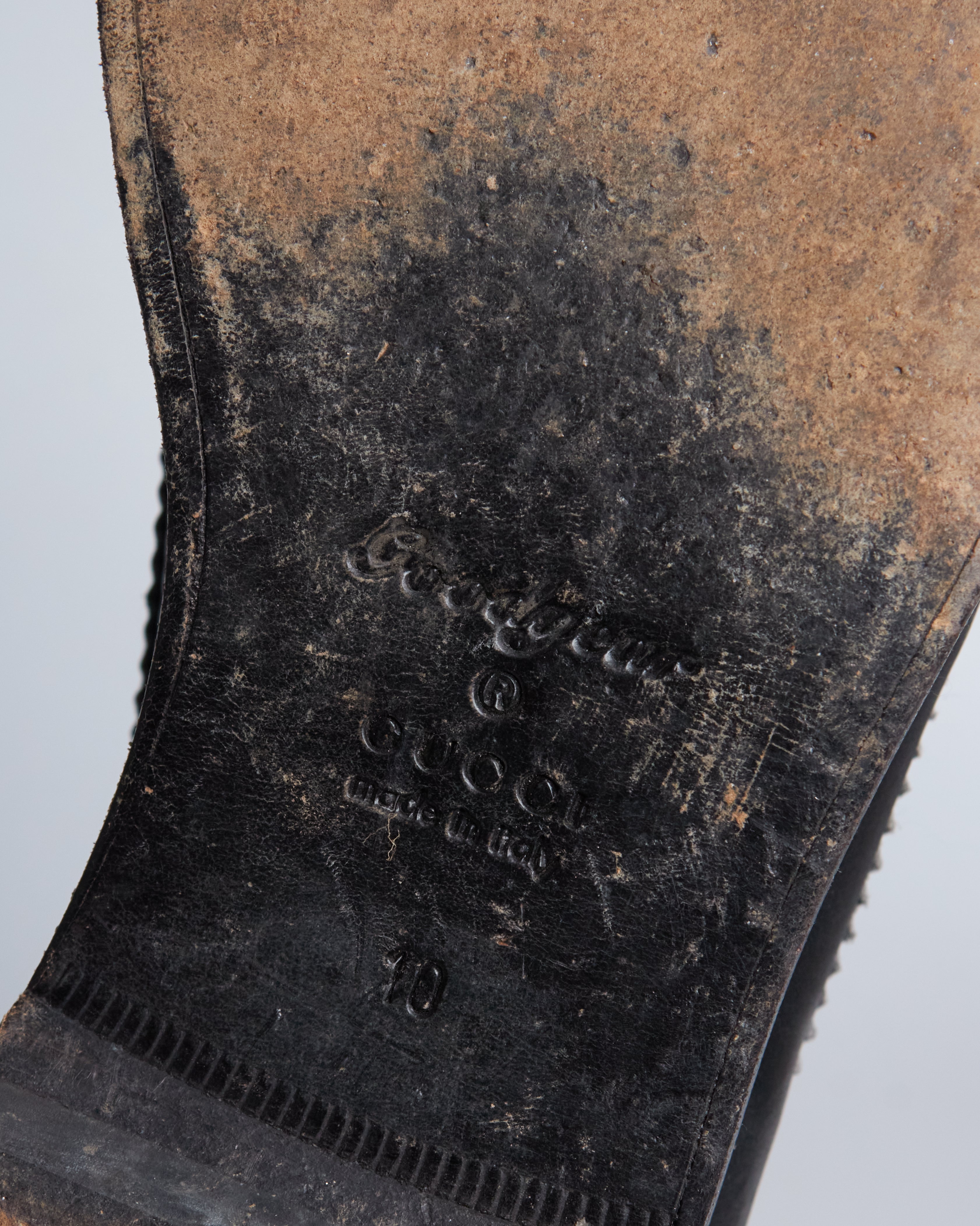 Gucci fringe leather lace ups