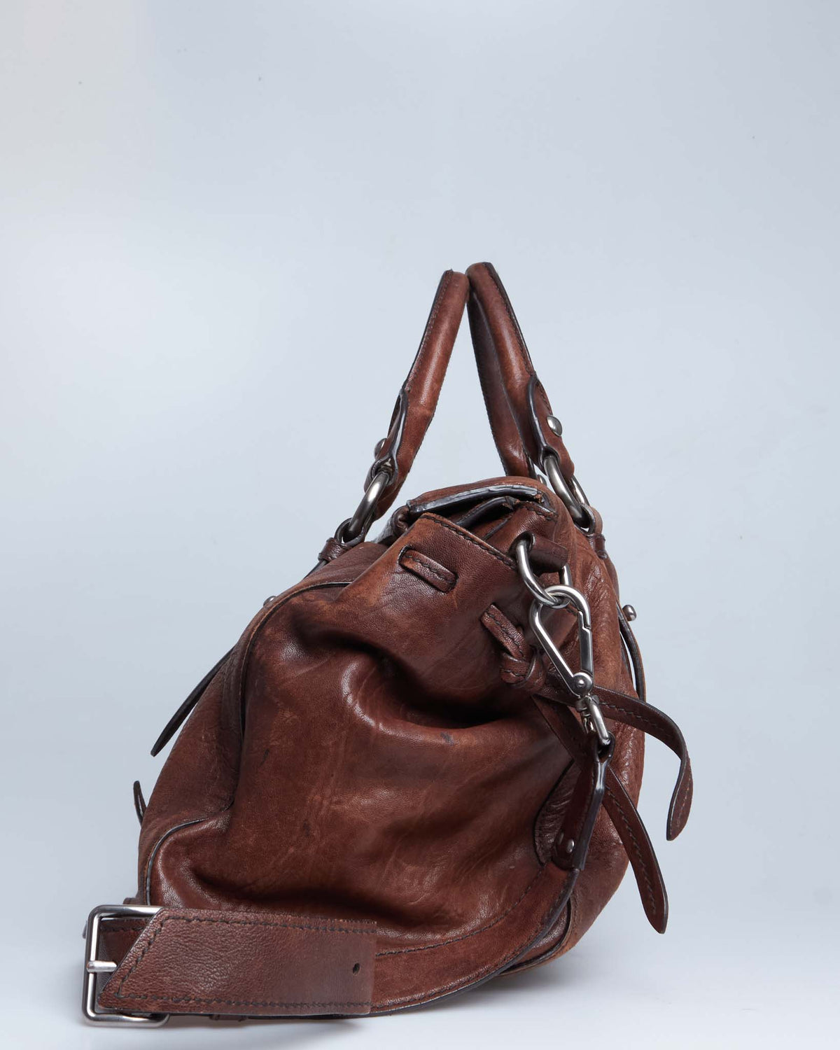 Miu Miu Vitello Lux Bow Weekender