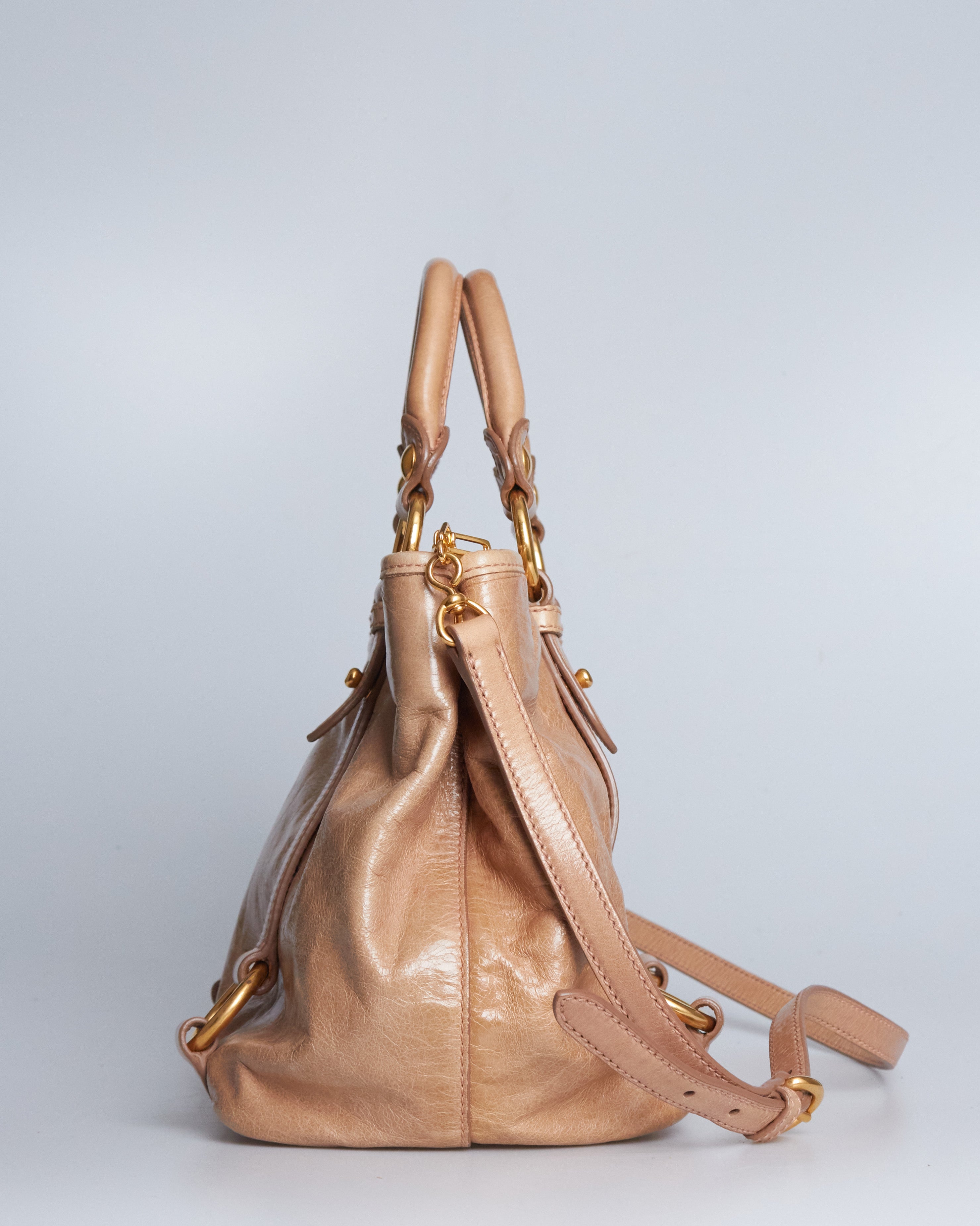 Miu Miu Vitello Lux Bow Bag