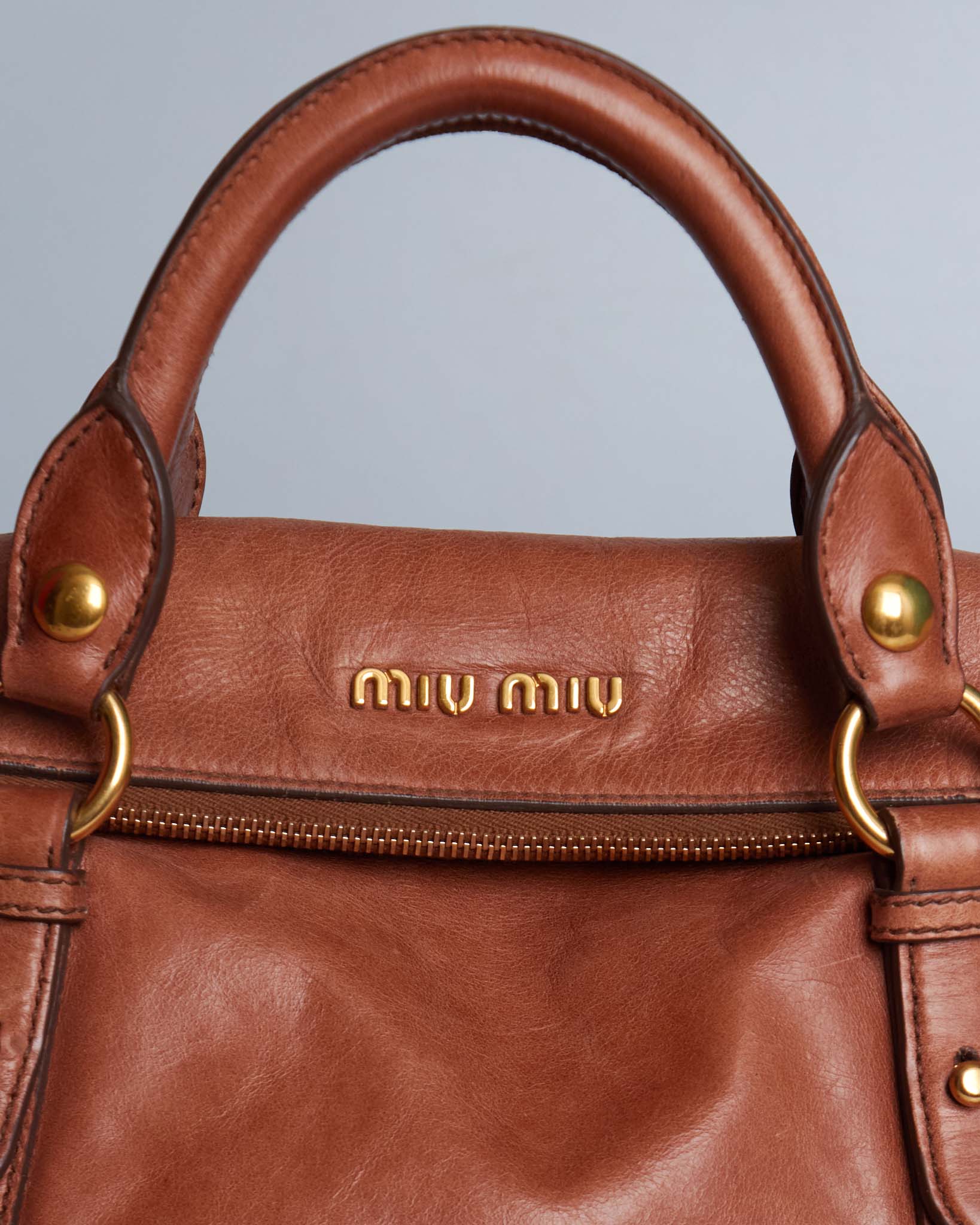 Miu Miu Vitello Lux Bow