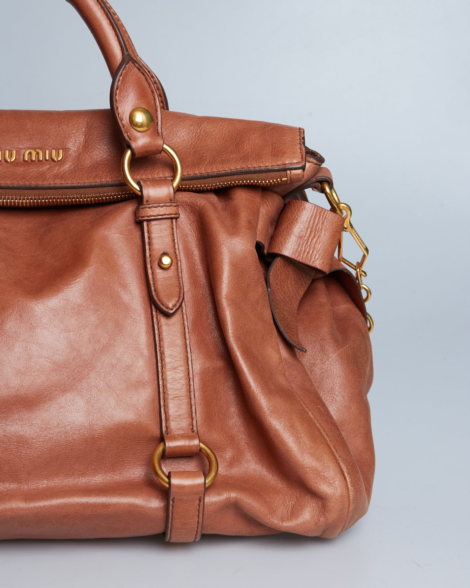 Miu Miu Vitello Lux Bow