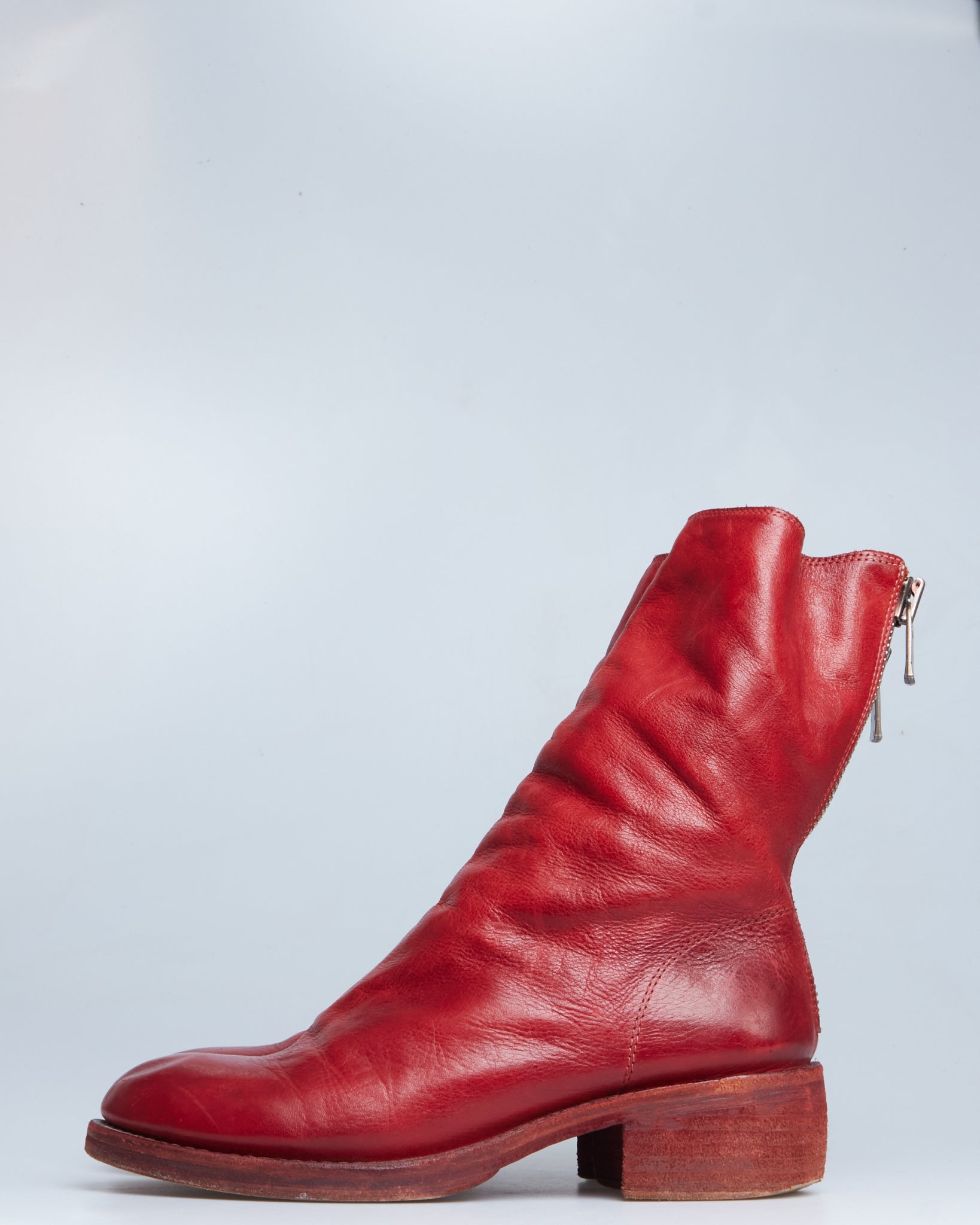 Guidi zip leather boots