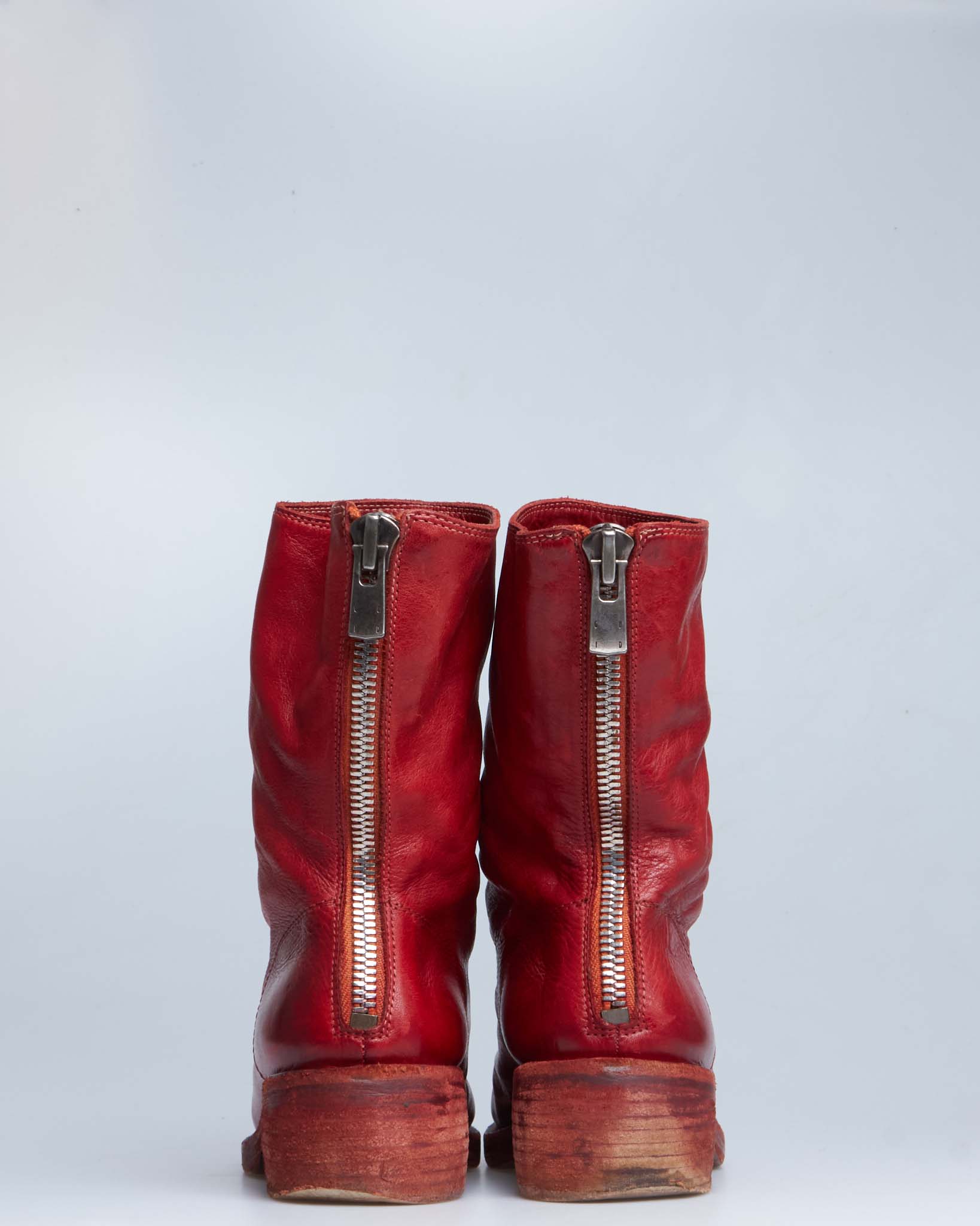 Guidi zip leather boots