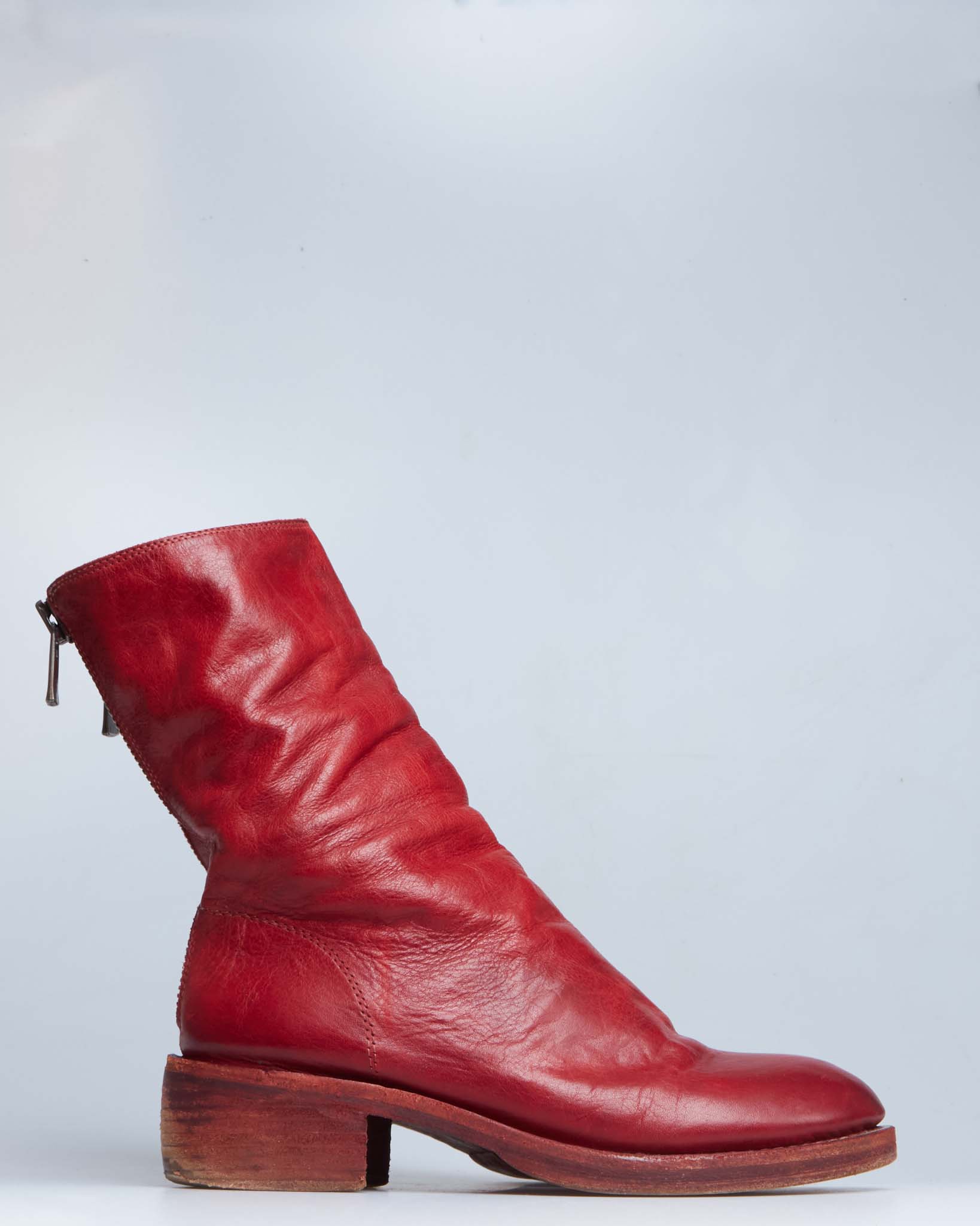 Guidi zip leather boots