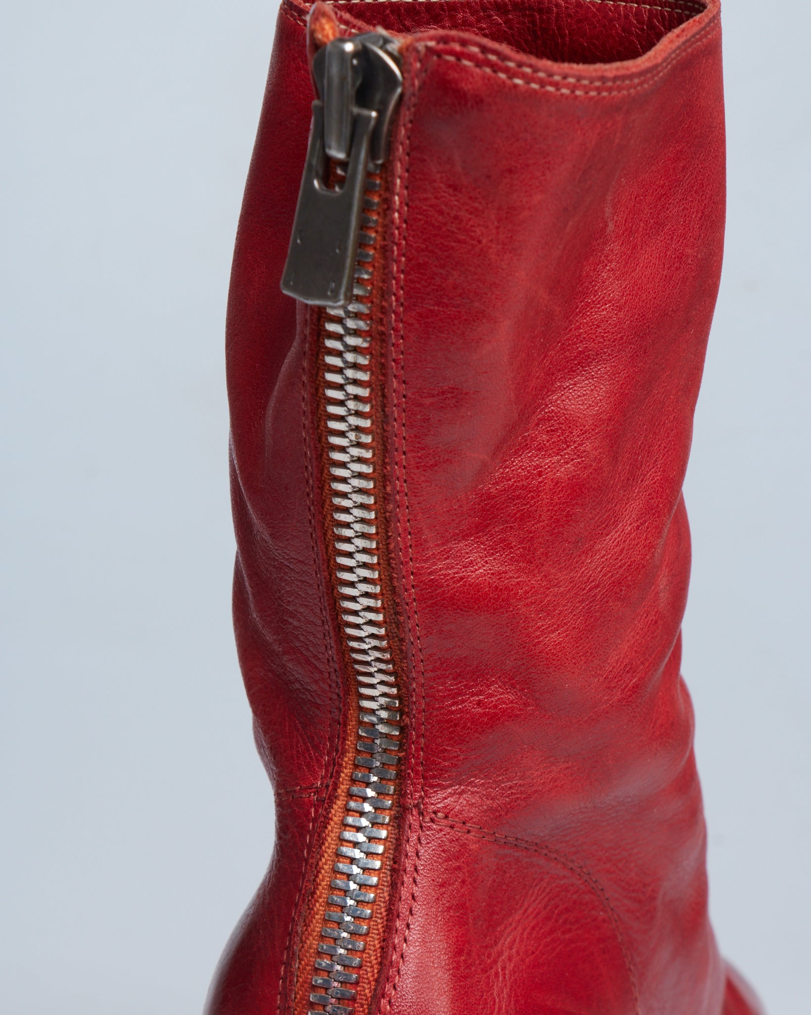Guidi zip leather boots