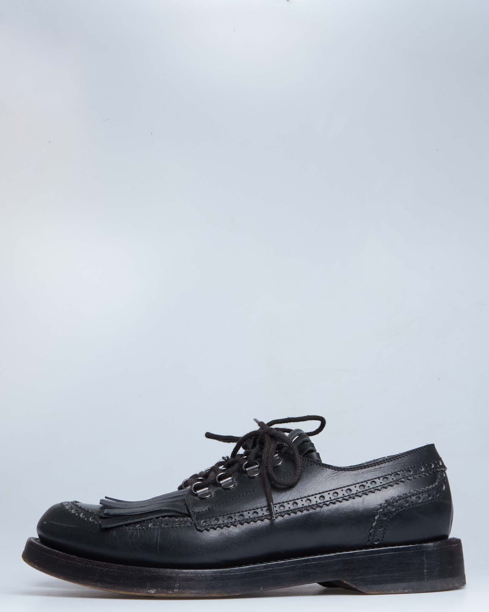 Gucci fringe leather loafers