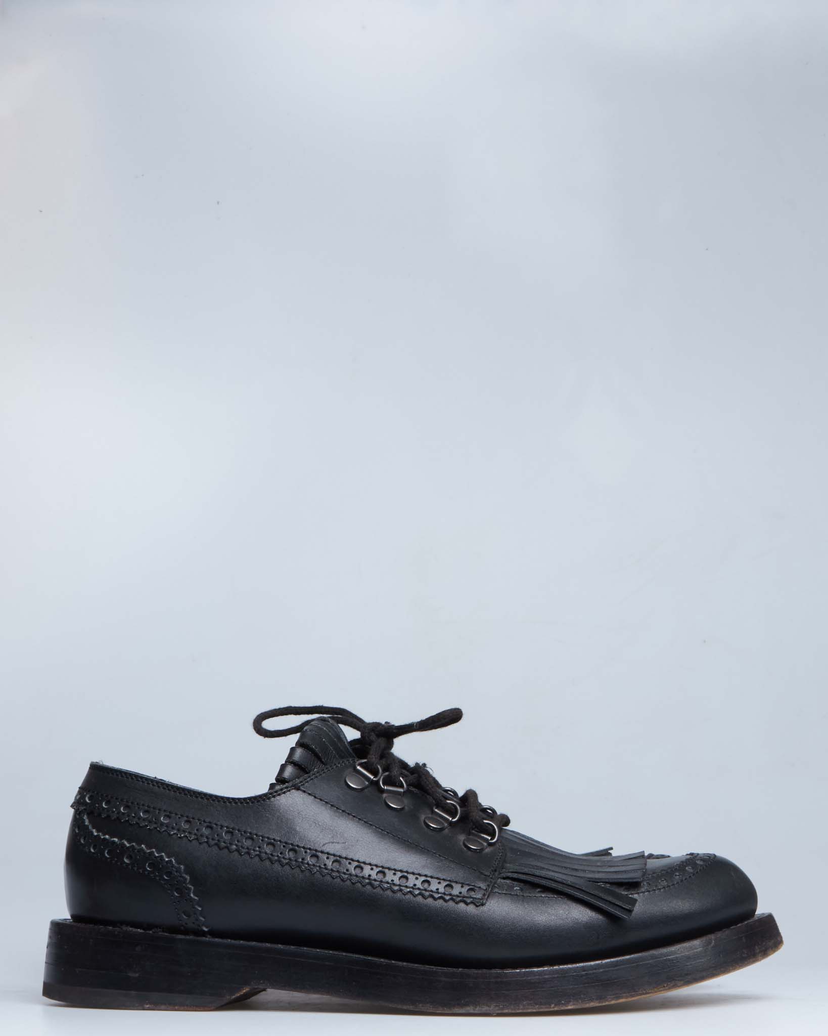 Gucci fringe leather loafers