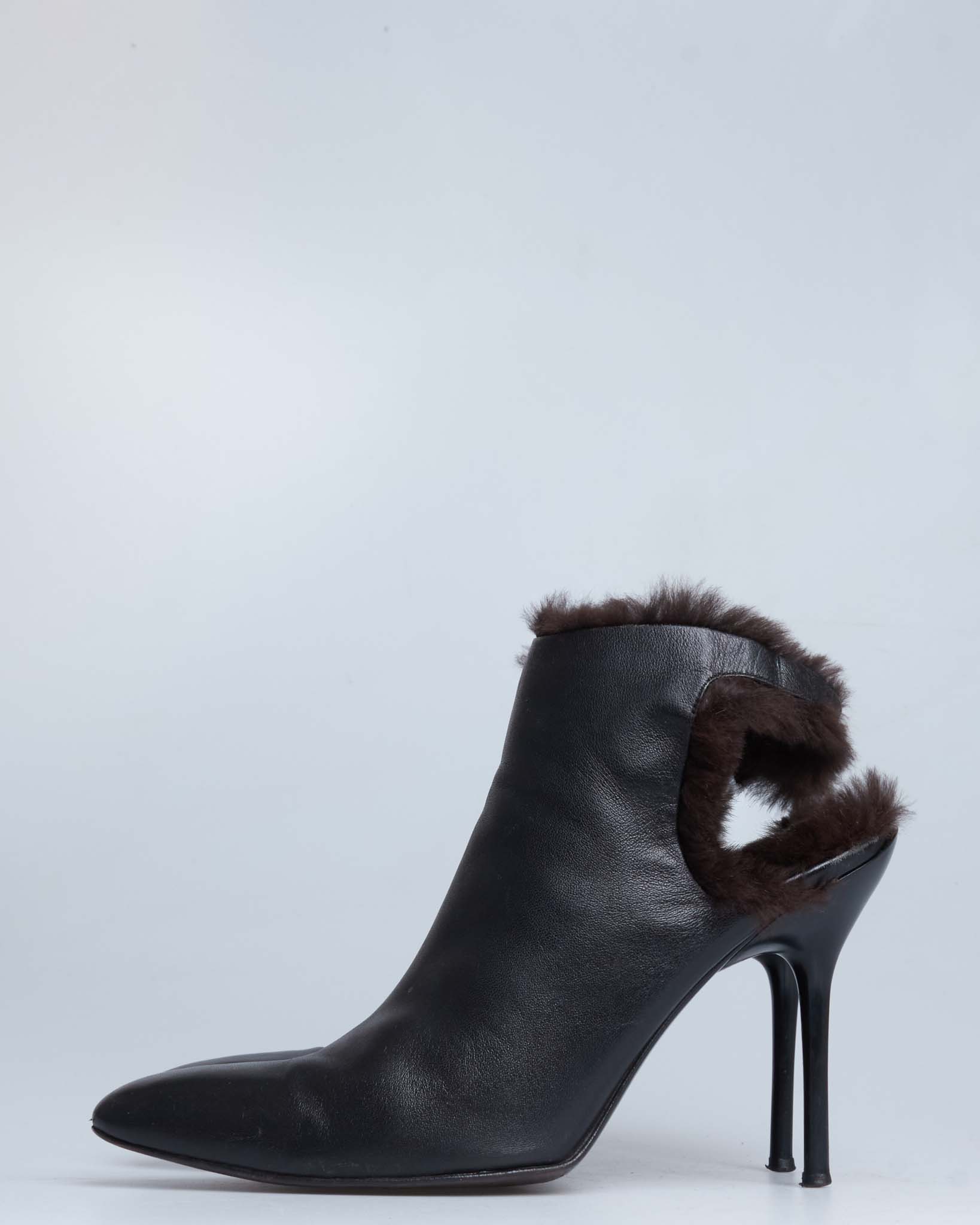 Jean Paul Gaultier furry stiletto heels
