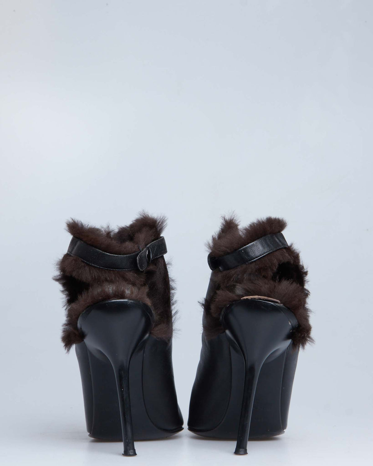Jean Paul Gaultier furry stiletto heels