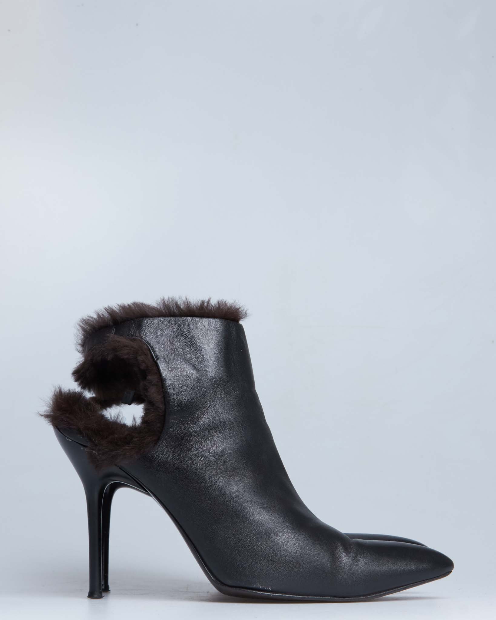Jean Paul Gaultier furry stiletto heels