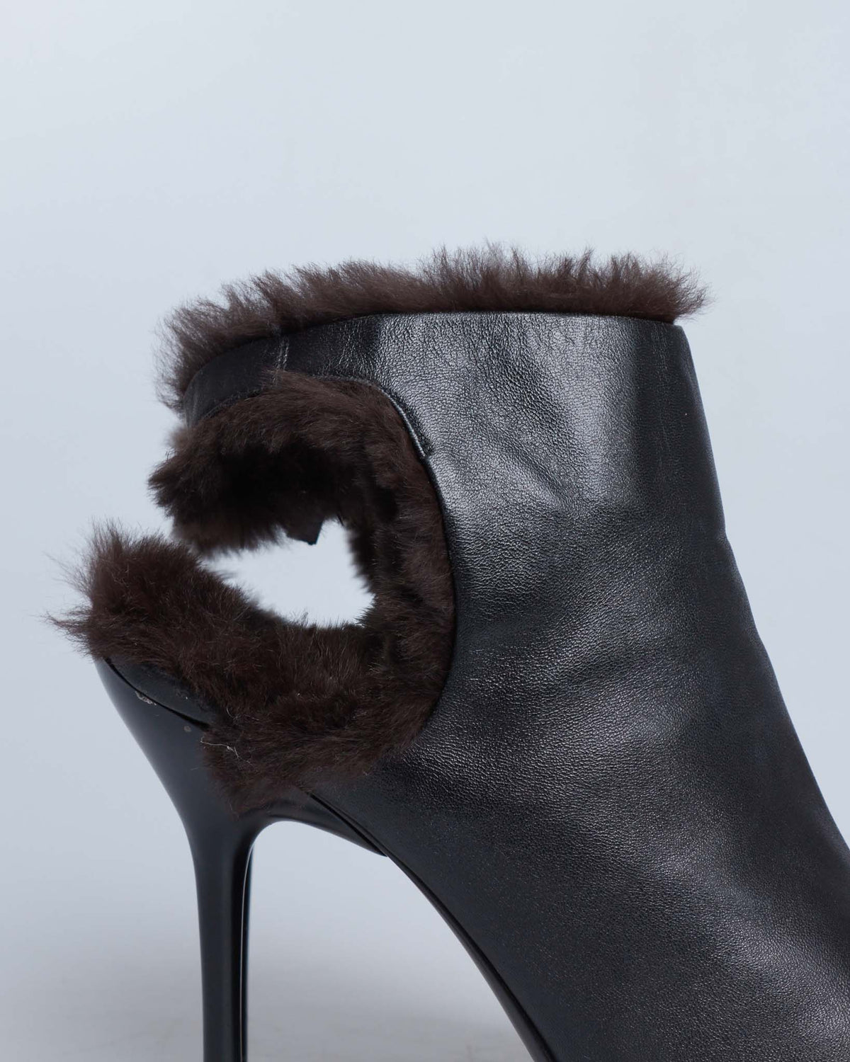 Jean Paul Gaultier furry stiletto heels