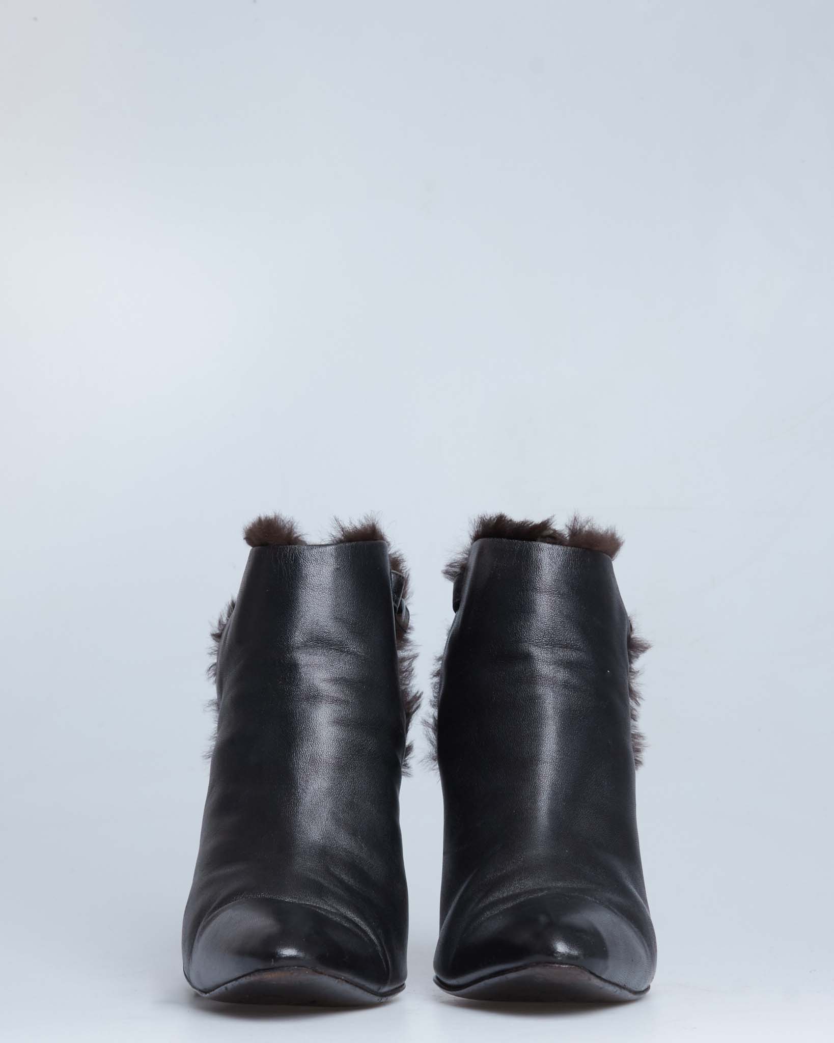 Jean Paul Gaultier furry stiletto heels