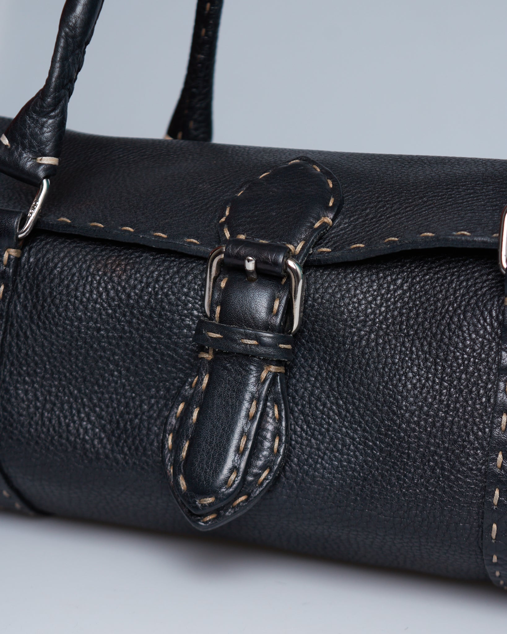 Fendi Linda Selleria Leather Shoulder Bag