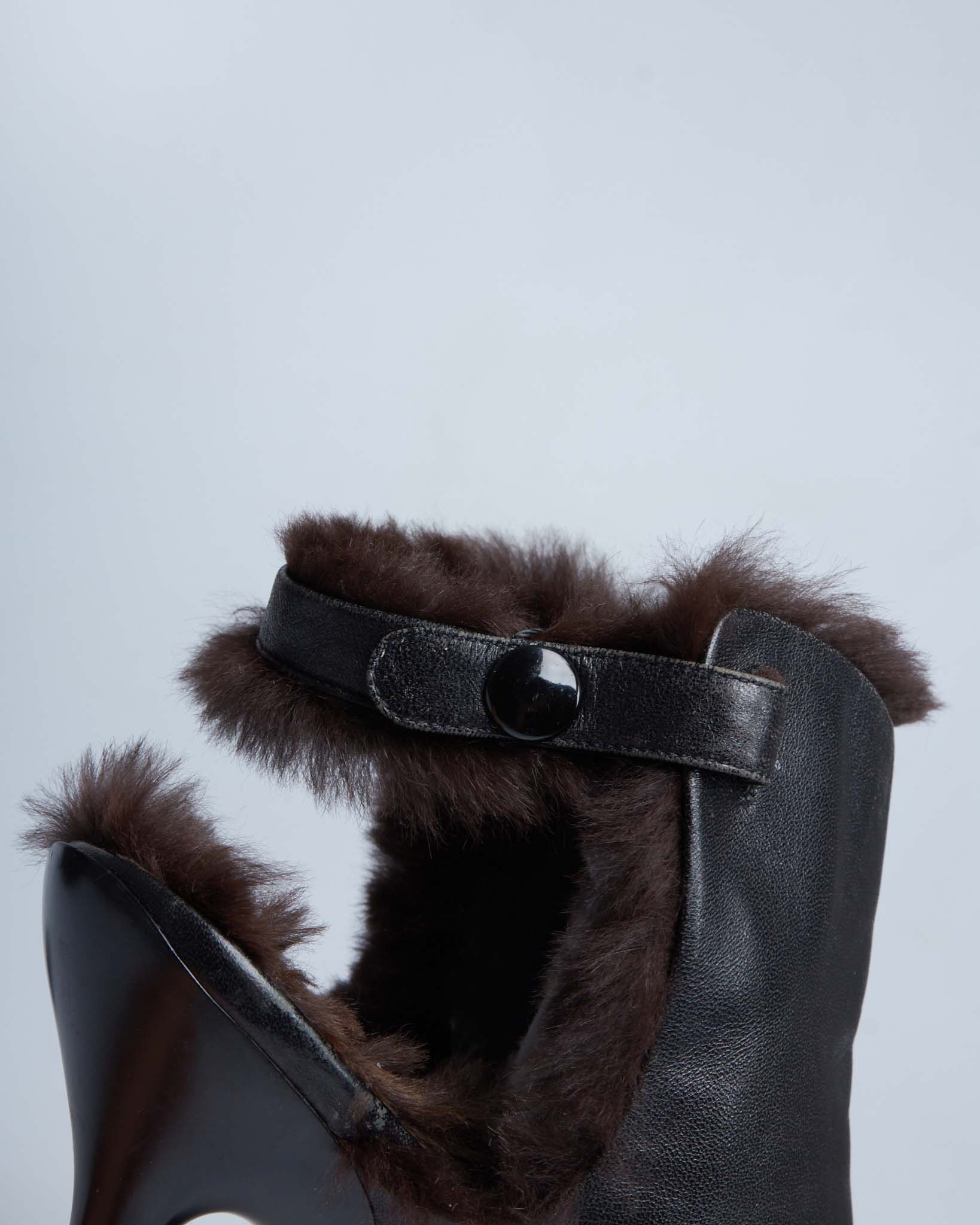 Jean Paul Gaultier furry stiletto heels