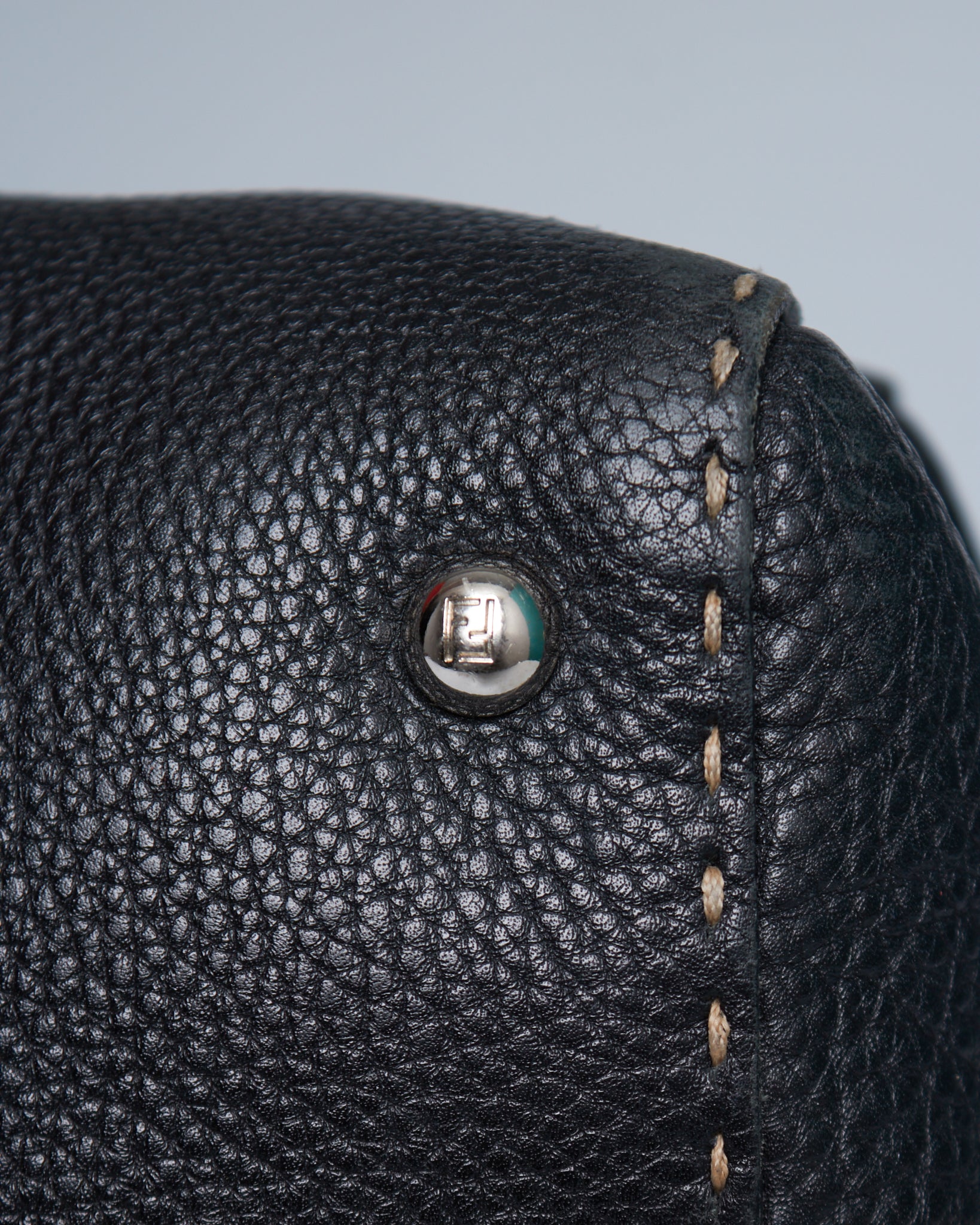 Fendi Linda Selleria Leather Shoulder Bag