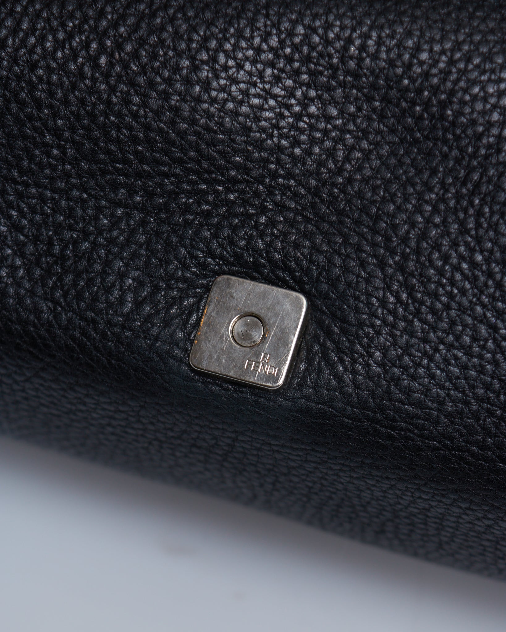 Fendi Linda Selleria Leather Shoulder Bag