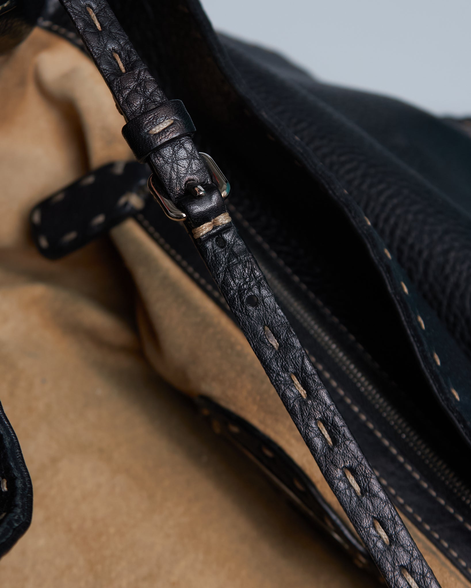 Fendi Linda Selleria Leather Shoulder Bag
