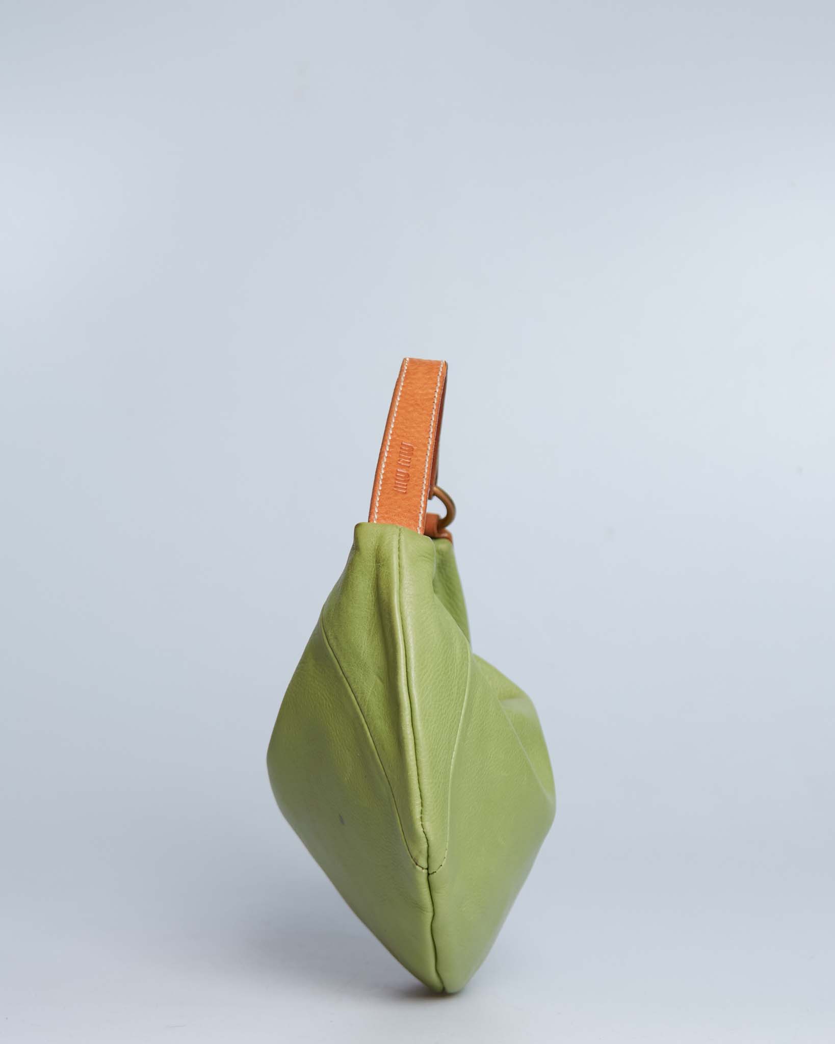 Miu Miu Leather Hobo Bag