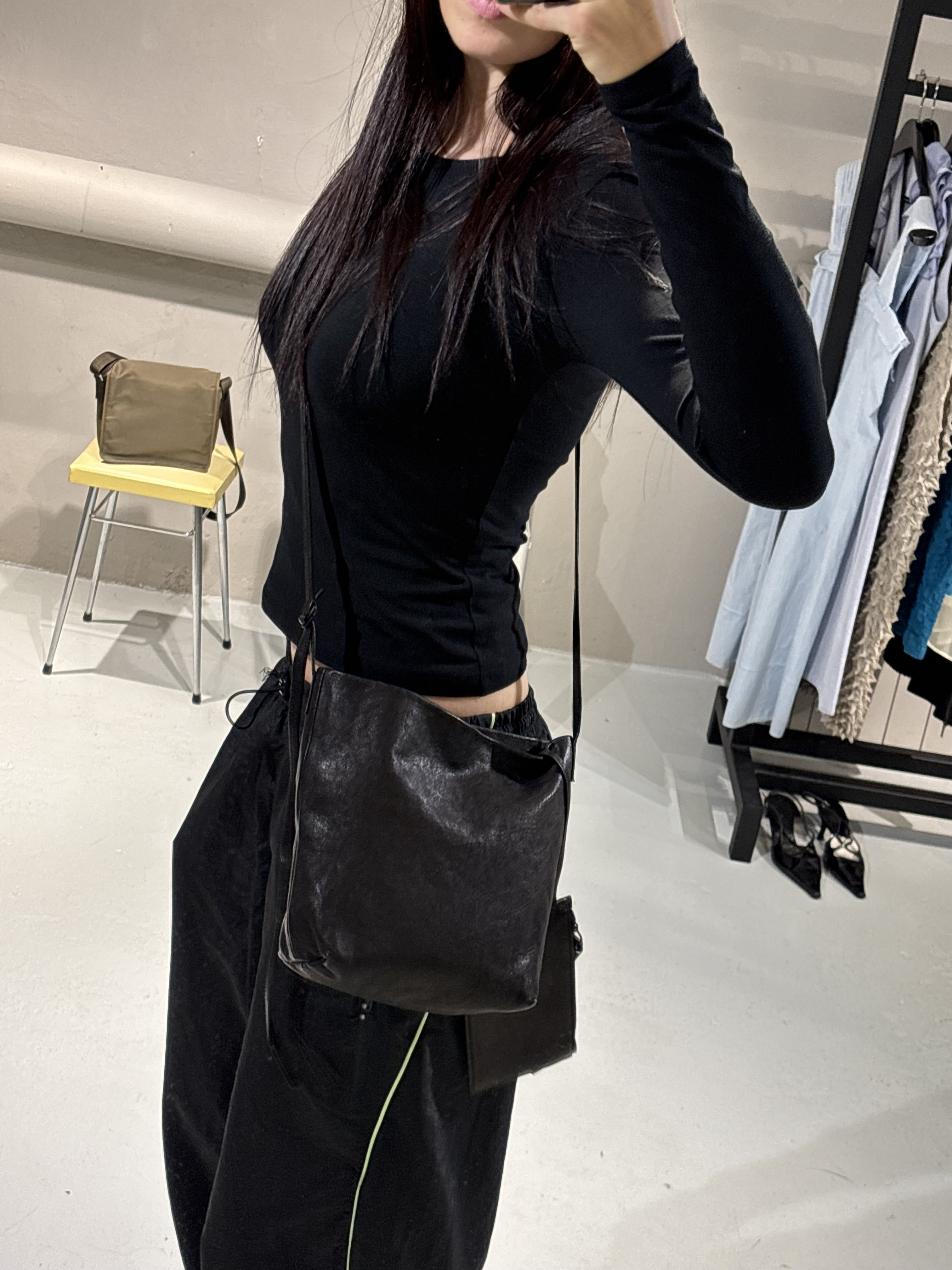 Ann Demeulemeester Leather Shoulder Bag