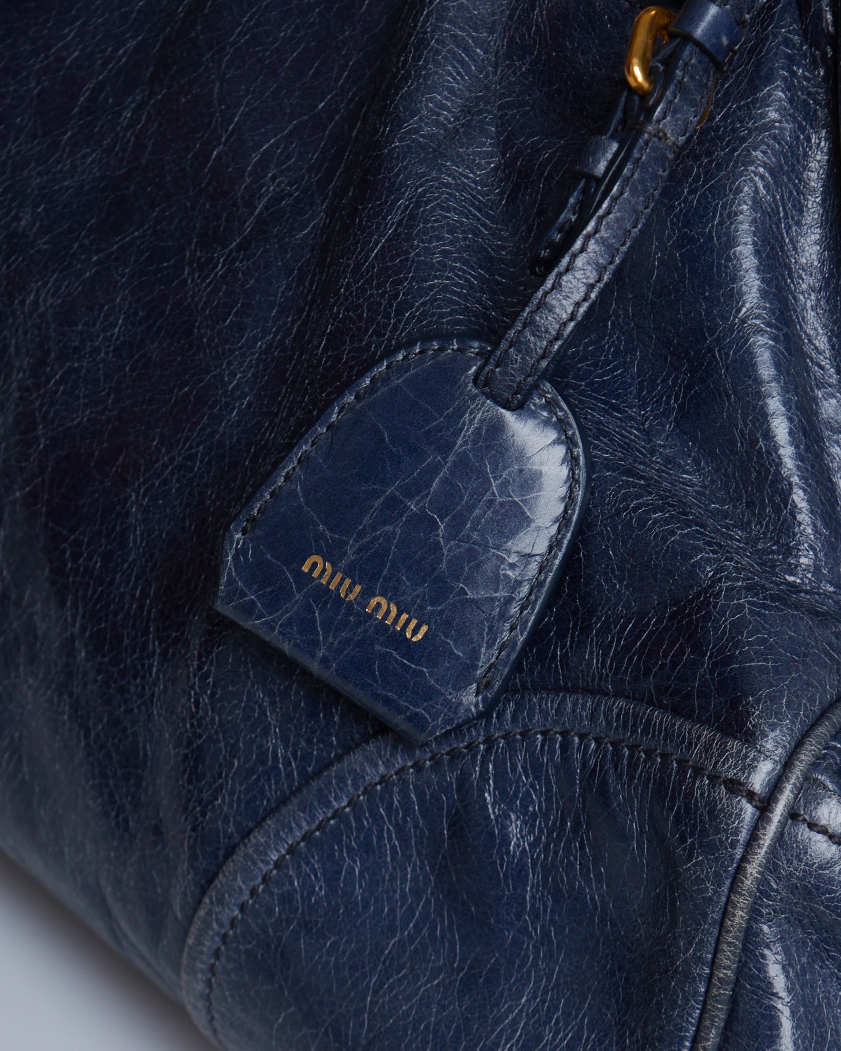 Miu Miu Vitello Lux Bow Tote