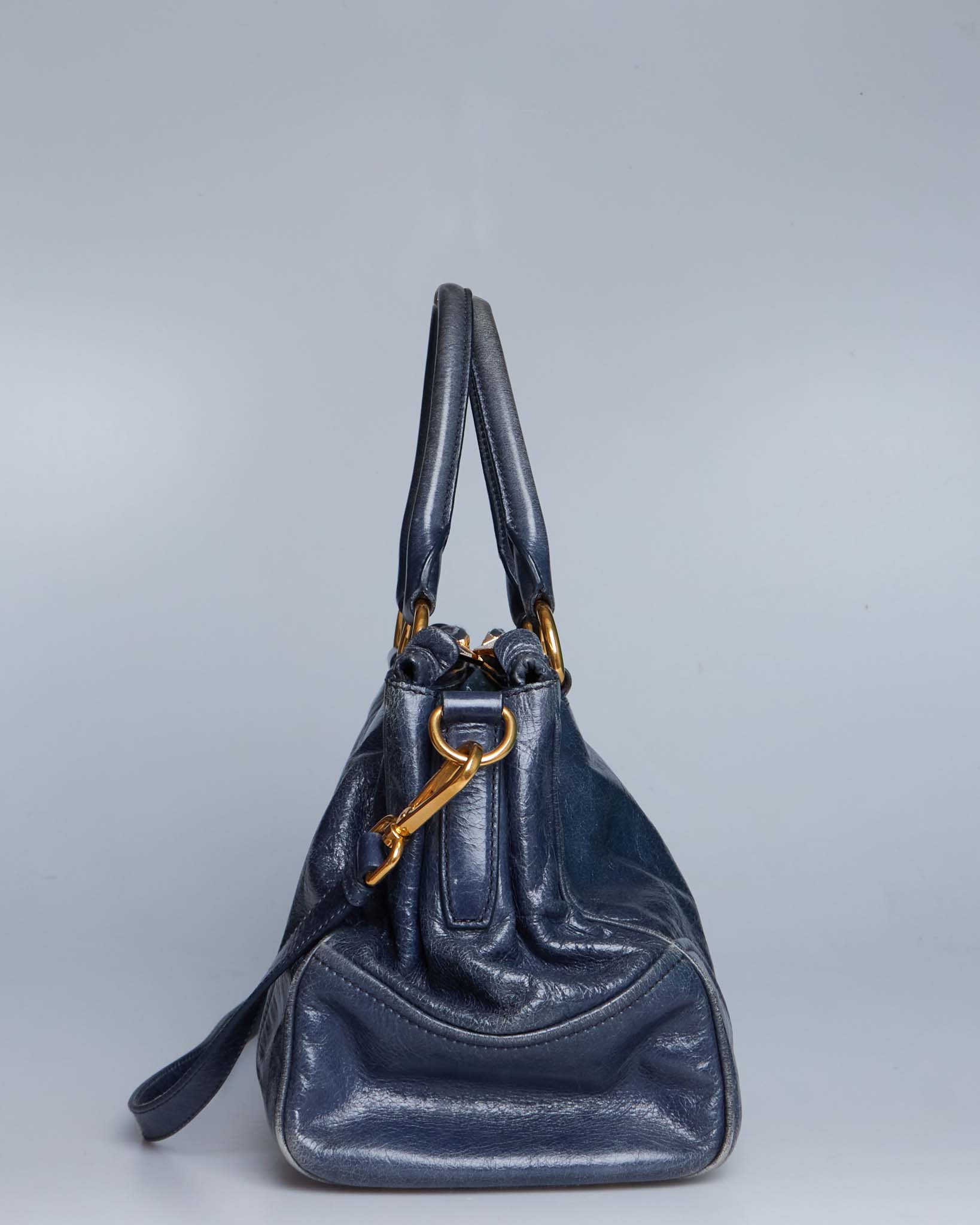 Miu Miu Vitello Lux Bow Tote